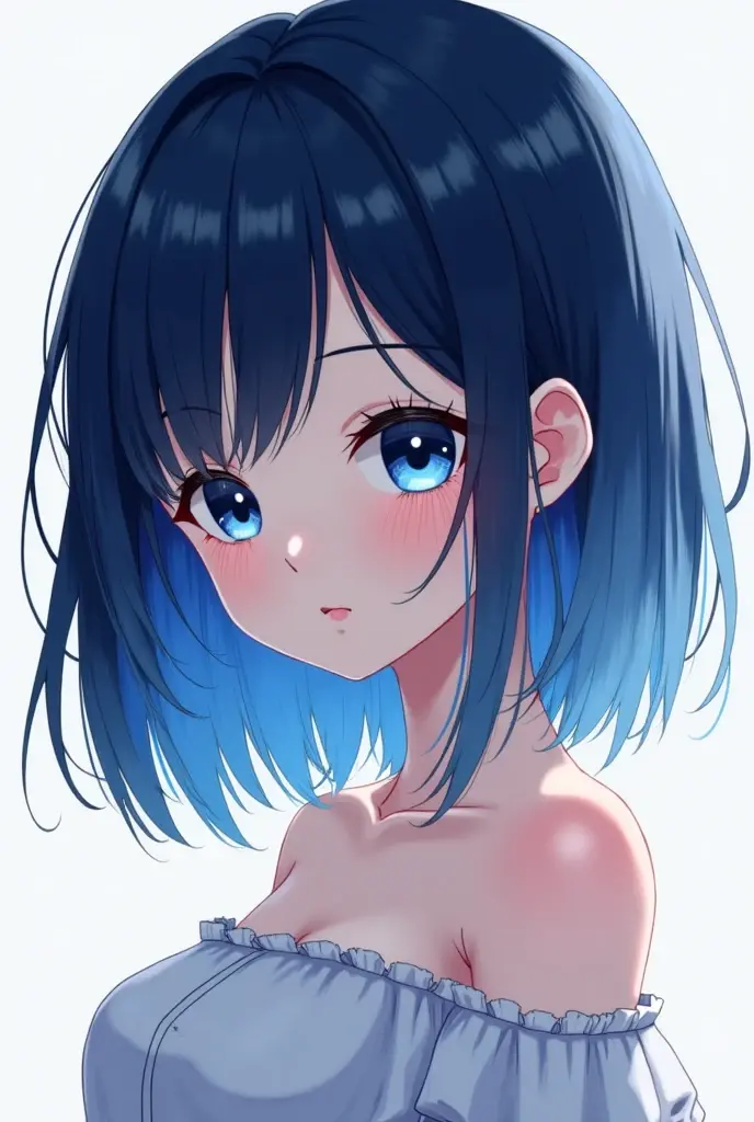 top-quality、Top image quality、masterpiece、girl with, ((20year old、Sailor suit with short sleeves、Black Sports 、Blue short skirt、Best 、large :1.5、a blond、short hair、blue eyes、open wide、Happiness、Black wristband on wrist、A slender、Shy face、earrings、 pose,Get closer to your audience、The gesture of pulling up the hair))hiquality、visualart、Romance movie style、Background with, ((her room))、masutepiece、