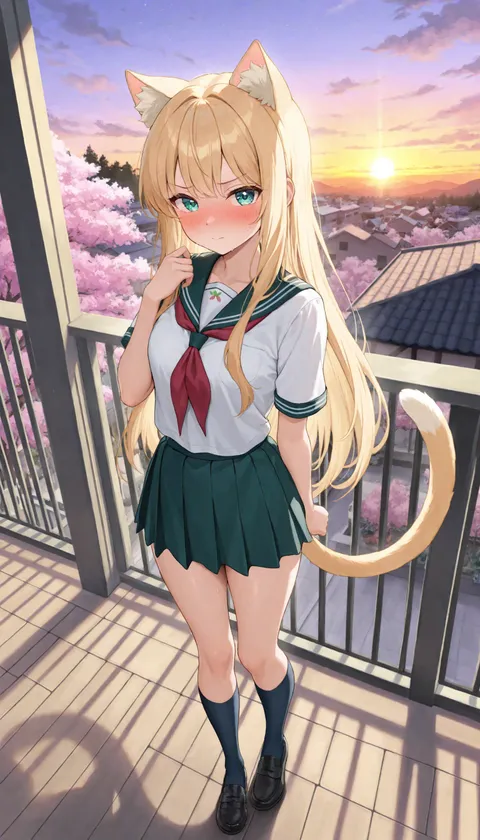 貓咪櫻花女學生