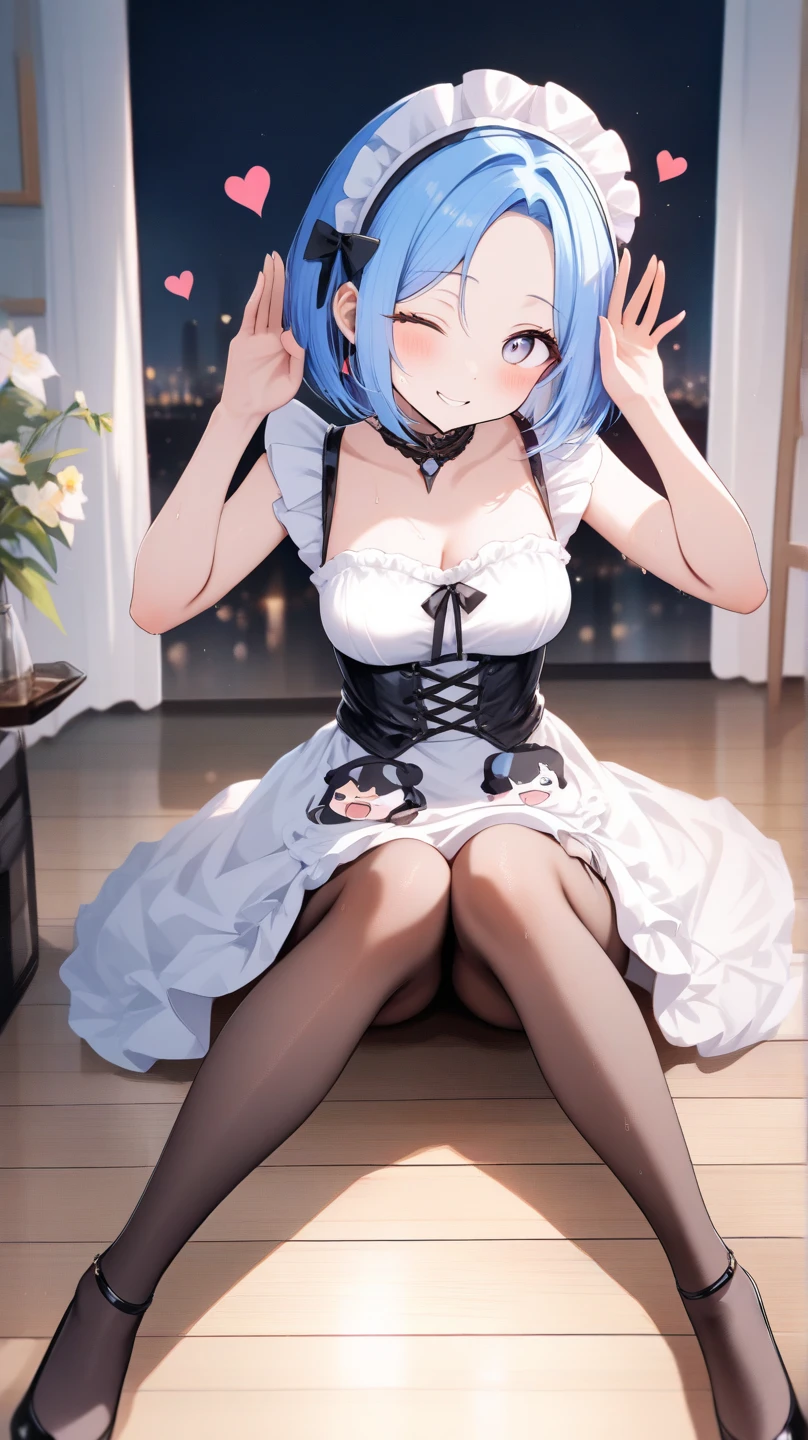 M-shaped legs、M-shaped legs、Spread your  legs,、Lift up your skirt、classroom、On a chair、Showing 、Blushing、I can see her 、Pull up your skirt、Blushing、Blue Hair