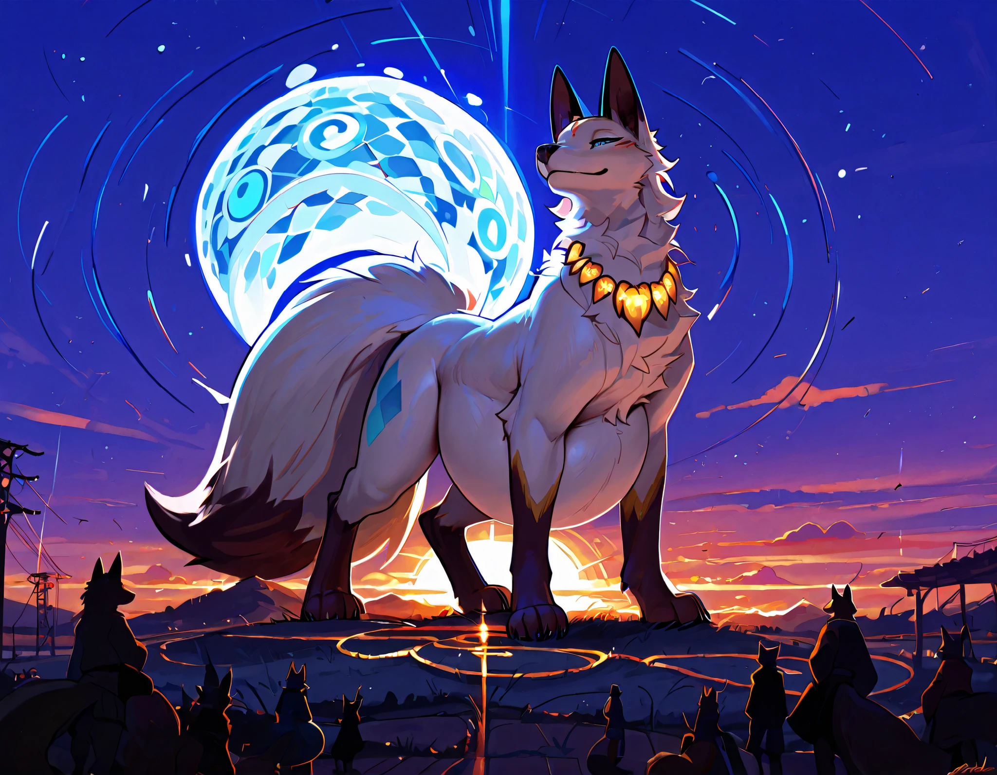 4k ultra quality, 4k full body view,(ultra high detailed body),((feral)) fox,by mystikfox61, by glitter trap boy,feral paws, by bebebebebe,by morethreedee, by seibear,sharp nails,((sfw)),(ultra detailed face),detailed eyes,big tail,fluffy tail,(detailed tail),enomorous tail,bigger tail,huge tail,volumetric light,fluffy paws,(feral focus), beast,(bigger lower body),(long legs),master works, super fine, 4k resolution, high quality,high picture detail,illusory engine, Masterpiece,dire fox,faint lighting,(white fur),( fox),white belly fur,enomorous belly, huge belly, (round belly),(macro),among sakura, crowds,wearing flower necklace,(feral mount),((small head)),((enomorous body))