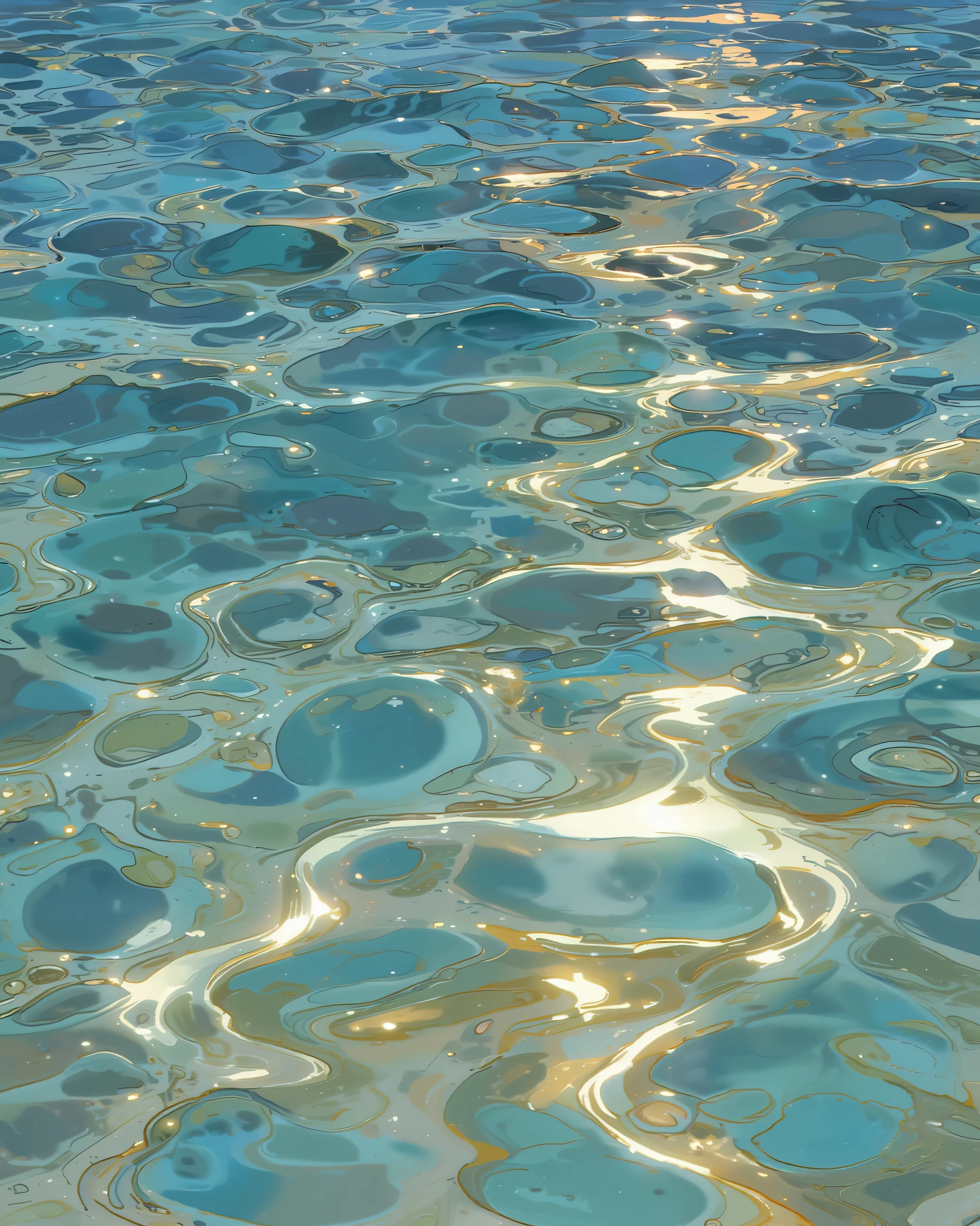 clear look at waves and ripples in water