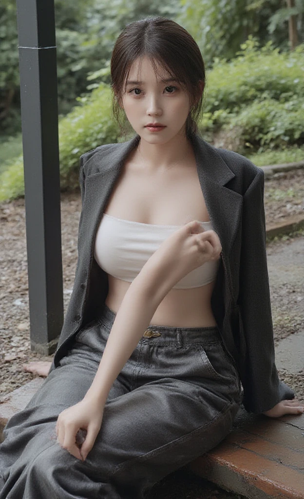 8k、Ultra HD resolution、Inspired by the 007 movie、Storytelling、Ultra HD resolution、((best quality, Highest image quality, high resolution, Practical, original photo, 8k)), ((perfect composition、Golden Ratio))、(Full body female love)，A beautiful lady sitting on the railing， seaside，Perfect body，(((Wearing a women's suit jacket、Intricate long skirts:1.2))),Detailed knitted fabric，belly button，Sexy long legs，Water splashing on thighs，Sexy high heels，space art,Slim abdominal muscles,，Beautiful face，Very detailed facial details，
Photography Art Theme, High Detail, Very detailed，Practical, Photo quality, high quality,  (photoPractical:1.4), Storytelling Scenario，Perfect work of art，real background，At sunset，The endless sea in the background