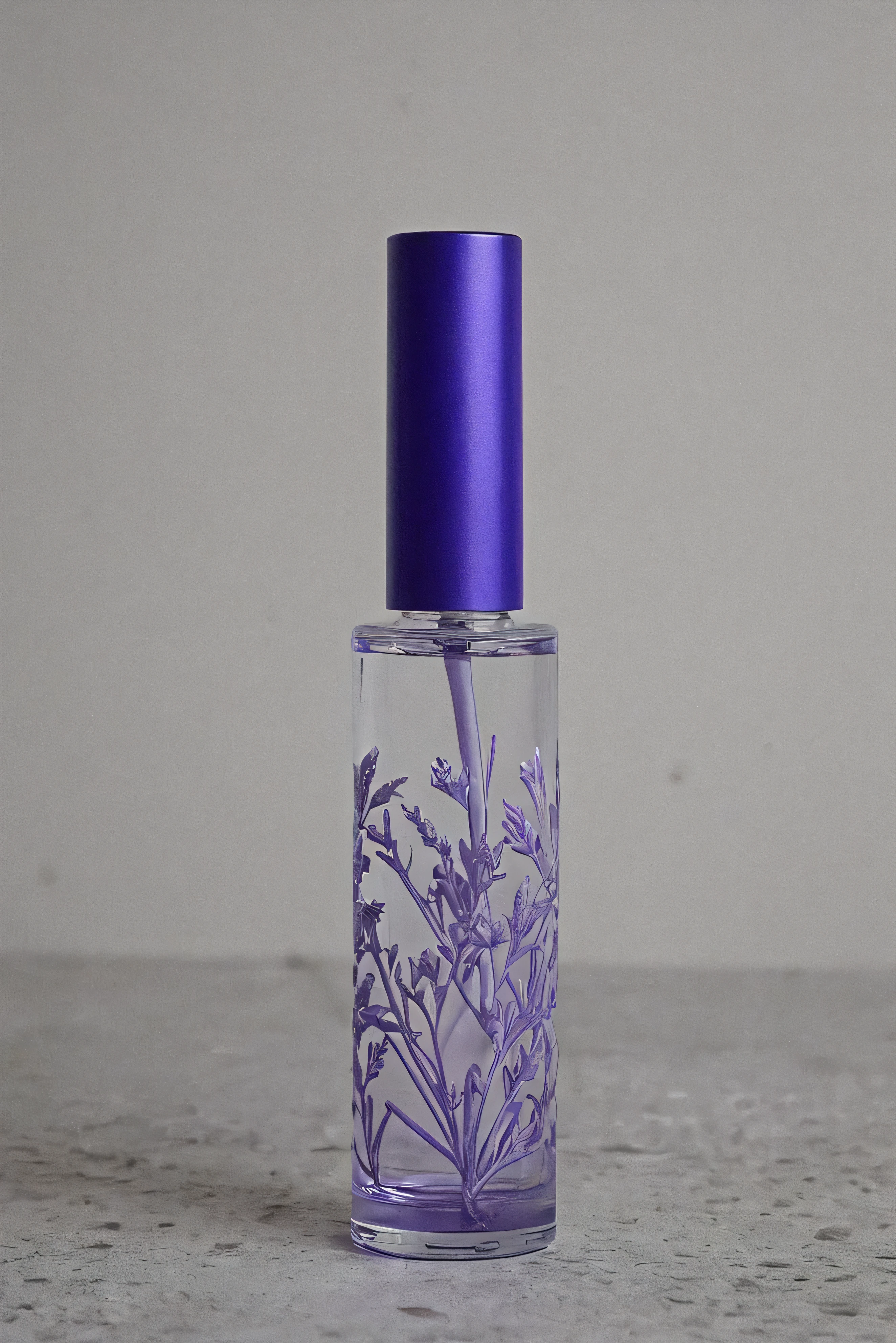 Please leave the name of the spray-type perfume in a、long cylindrical bottle based on the scent of lavender anonymous