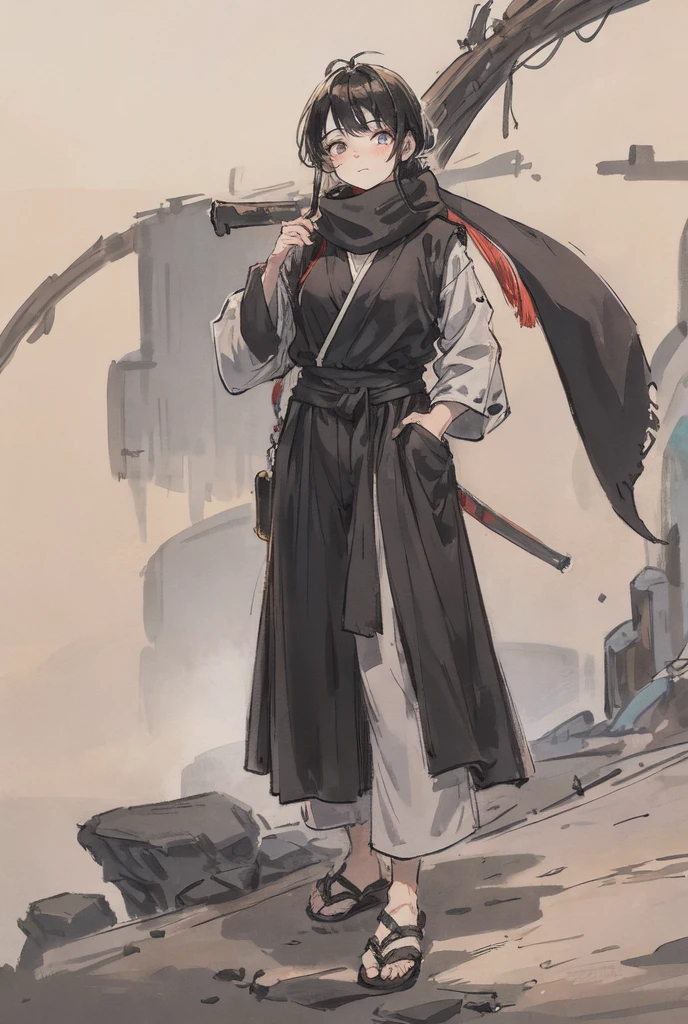 Anime, women in hijab,