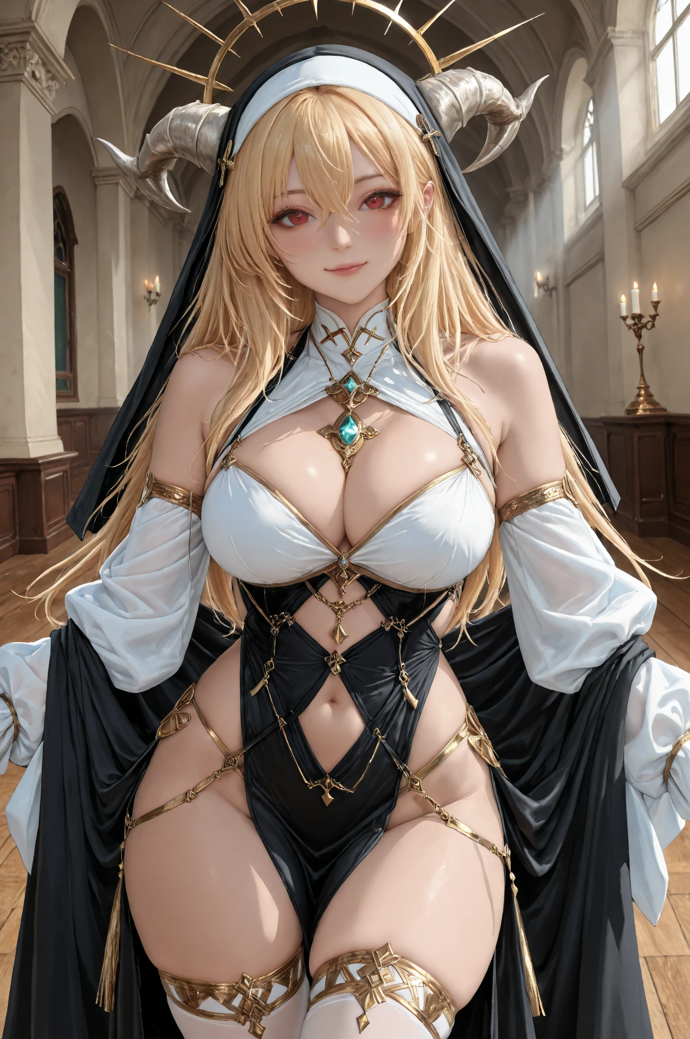 (obra de arte, melhor qualidade, luz brilhante, brilhando, pele brilhante, textura natural da pele, ultra detalhado, fundo detalhado, fundo complexo), (rosto perfeito, rosto detalhado), espada_donzela, ((cabelo gradiente)), cabelo loiro, rosto ????, Cara de ???????, corar (bochecha rosa), (maquiagem de moda), parted lips, Cabelo longo, De olhos vendados, joia, black De olhos vendados, colar, erotismo, sedutor, quente, ????, corpo todo, pose ????, ????, mostrando sua buceta, vestido branco rasgado, mostrando feras, mostrando buceta, buceta molhada, orgasmo, ((super fundo detalhado)), ((Papel de parede 8k)).