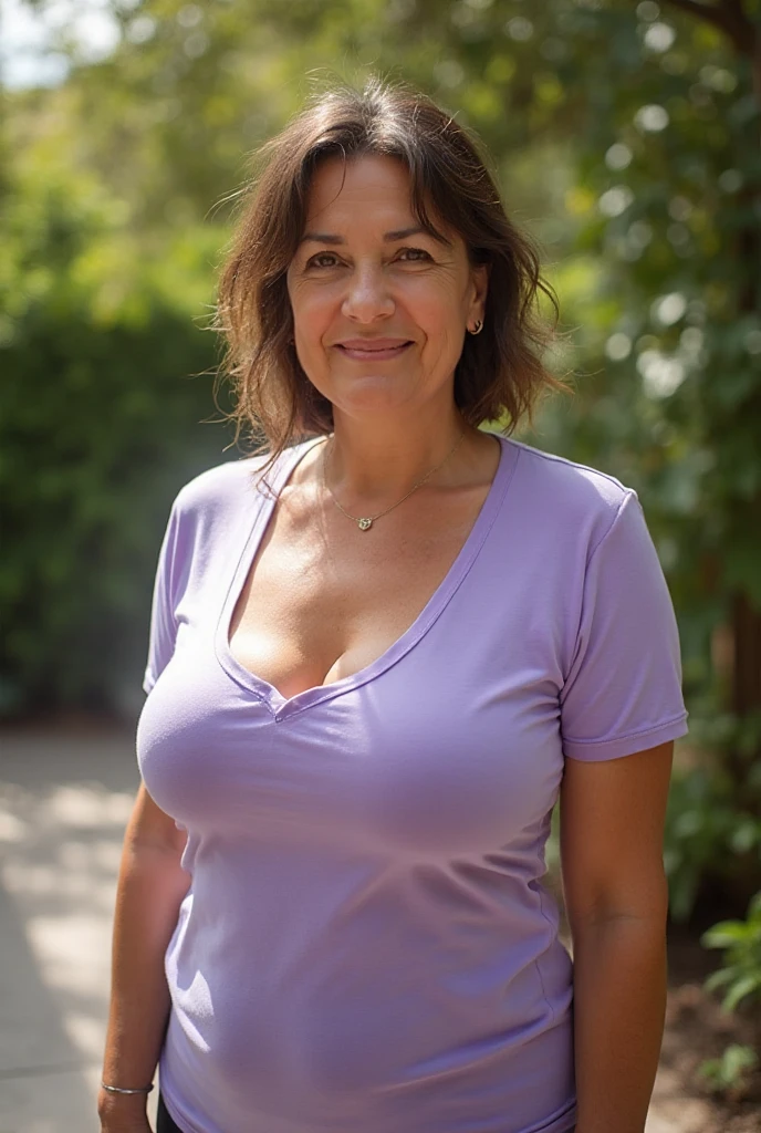 Hot Milf Ava Addams with huge  , straddling in a empty field, top down view, Ava Addams looking up at camera, emo haircut, pixie hairbut, short hair, excited smile, pov view from above, directly above view dowdward, POV