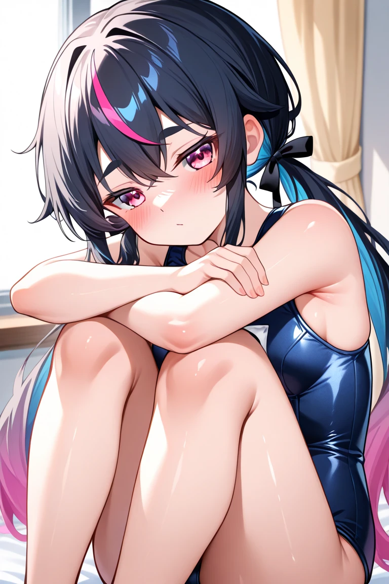 Beautiful illustration、top-quality、超A high resolution、Professional、Cute little girl s、Black hair、(((Mouth wide open)))、((Yellow-green  with small area))、Small、a navel、Turn up your skirt、Show white panties、Please lift up your skirt and show me your panties.、Black eyes、In front of the microphone、lovely thighs、glowing thigh，embarrassed from，Red headband，White pants，Shiny，White sweat，White sweat on the face，Drooling in the mouth，White runny nose，shining face，(Open your mouth wide)，Show your，White liquid on the face， ，Stick out the tongue，，White drool，drooling，Left and right２hairpins、full bodyesbian、Pink、Faces of schoolchildren、put out the tongue、Medium hair、ahe face、(((Crouching Pose)))、white runny nose、((Kakuona))、Sheer clothes、Uh-huh、Bitten 、colourfull、idol stage、I'm drooling on my clothes、(((a girl is speaking in front of a microphone)))、skinny legs、piece、(((10years old girl)))、Photo session background、Puddles at your feet、Polori