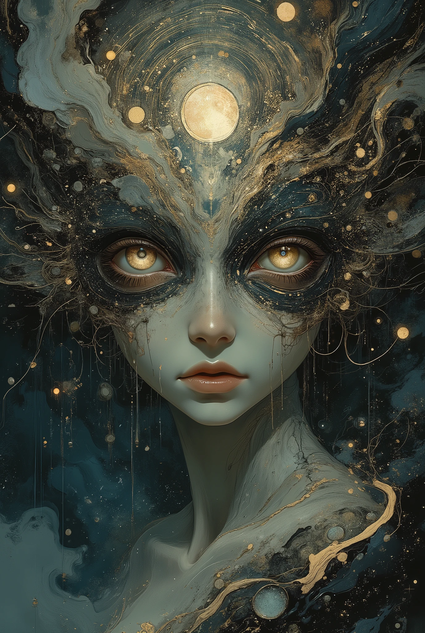 The mind's eye. Futuristic,macabre,beautiful,haunting,surreal,abstract,dark,bo-abyss,