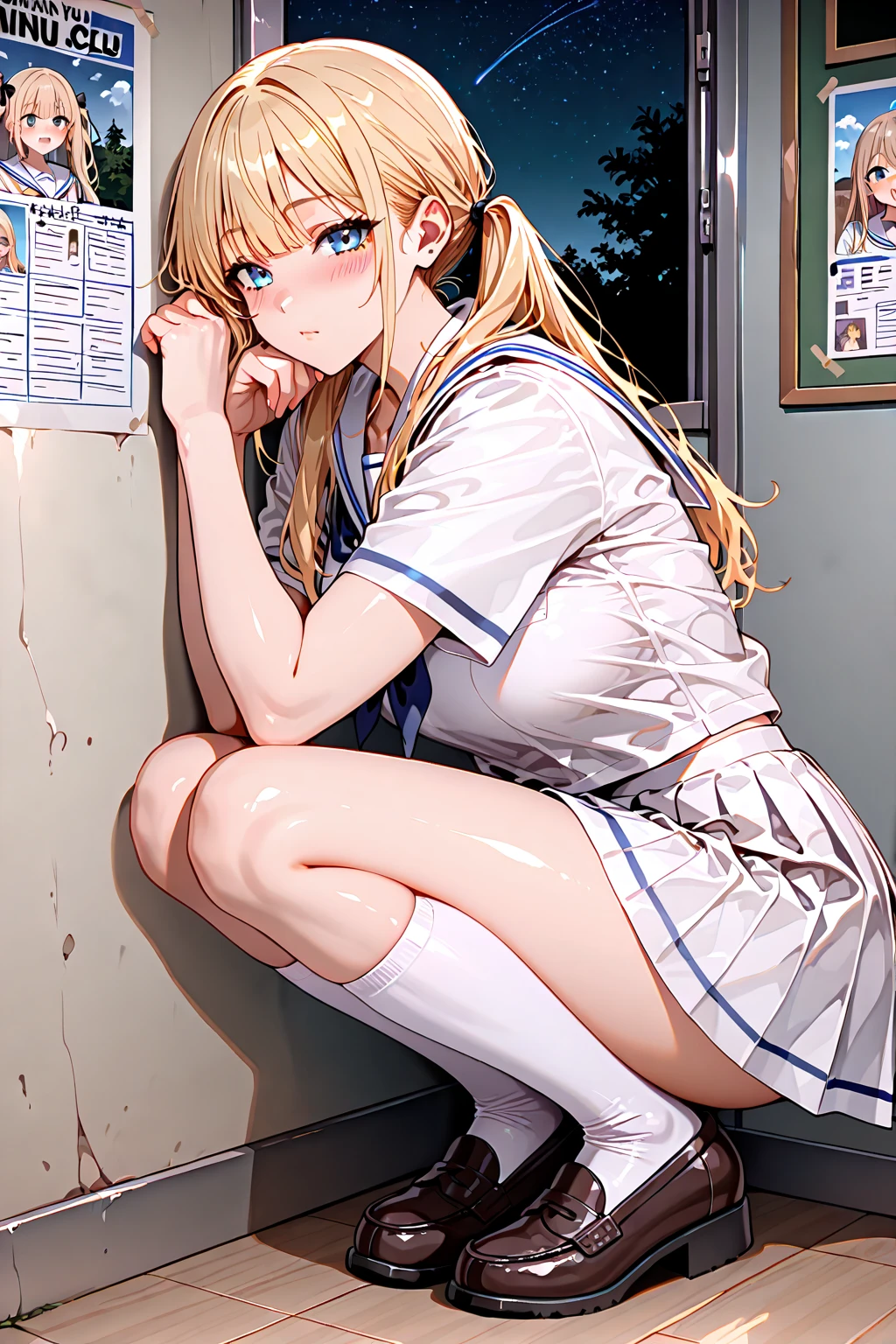 a woman in a skirt and boots is laying on the ground, anime cover, the anime girl is crouching, , a hyperrealistic schoolgirl, oppai,  style,  anime style, exciting illustration, doujin, realistic schoolgirl, japanese shoujo manga, bottom angle, hyperrealistic schoolgirl, shoujo manga --auto --s2