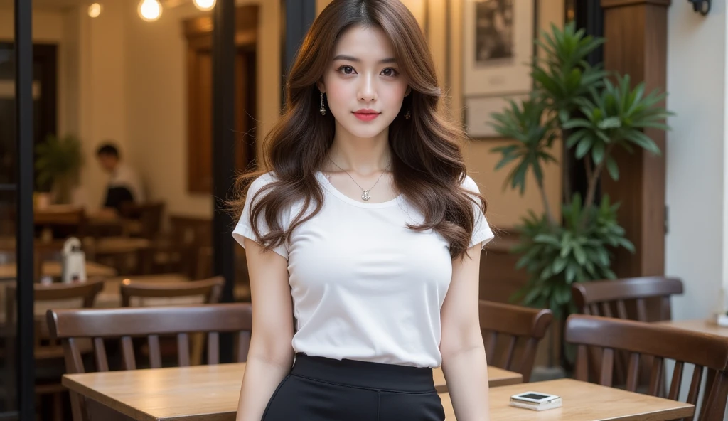 (1girl), (round eyes:1.2), (highly detailed face and eyes), smile, Amazing face and eyes, (Best Quality:1.4), (Ultra-detailed), (extremely detailed CG unified 8k wallpaper), Highly detailed, High-definition raw color photos, Professional Photography, Realistic portrait, Amazing face and eyes, indoors, office, (office lady, casual, No sleeve, :1.3), (A moment of relaxation), model, depth of fields, (fine face:1.2),