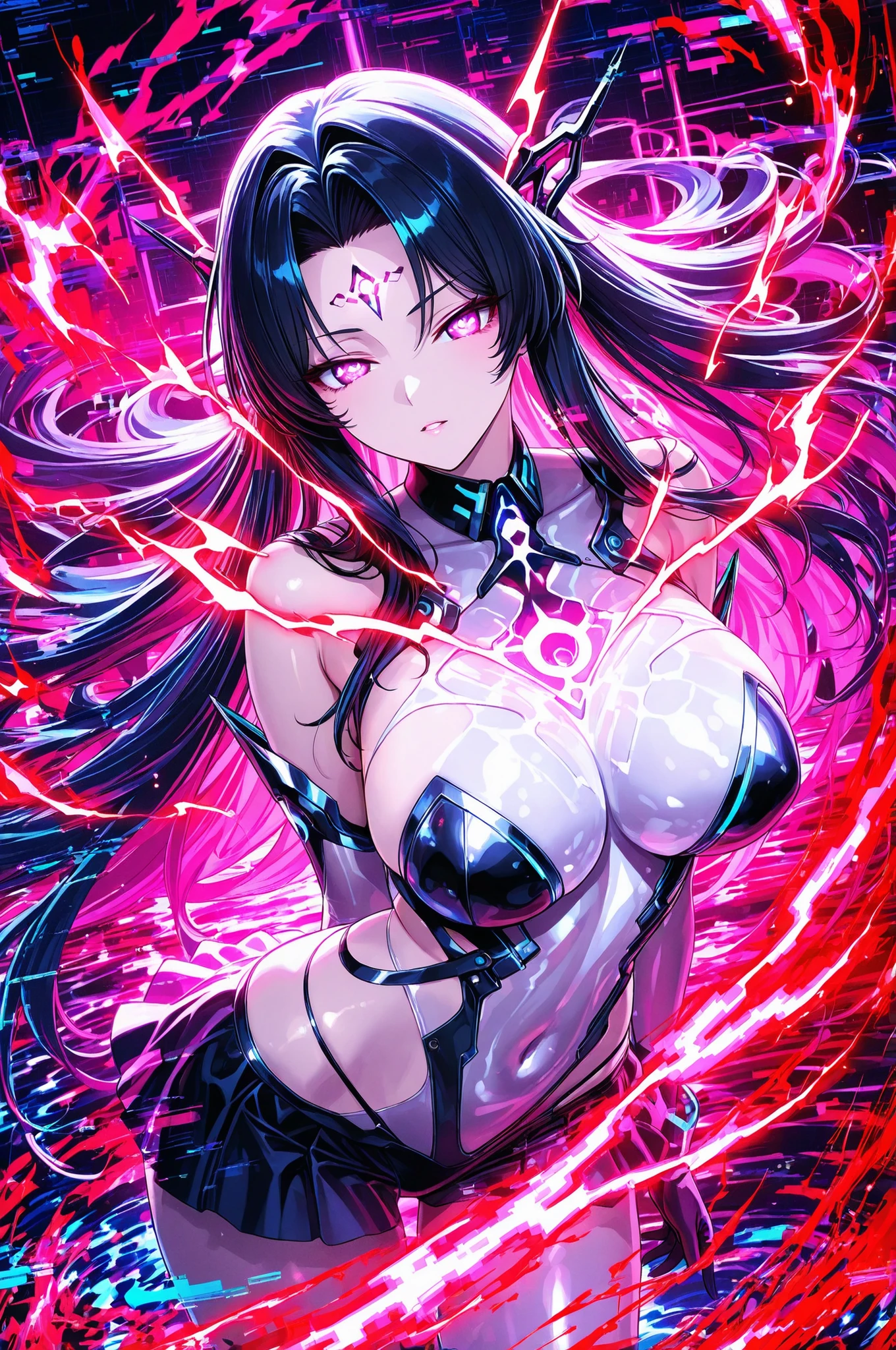 Futuristic Digital Art
"cybernetic sea goddess with pixelated ends: futuristic digital illustration that combines water spirits and technology. holographic waves shape her body, The edge is pixelated. her eyes project a red AR interface. energy flow is a flow of data accompanied by glow symbols. a phantom digital sea creature appears in the background. Neon lighting, Glitch Effect, fractal pattern creates a cyber ocean atmosphere. ultra-high definition rendering."