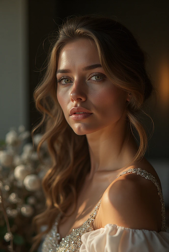  beautiful teenage girl 13 yers, full body, , Instagram influencer, detailed  features, beautiful eyes, long eyelashes, full lips, flawless skin, graceful pose, elegant, ethereal, soft lighting, warm color palette, cinematic, photorealistic, 8k, best quality, masterpiece