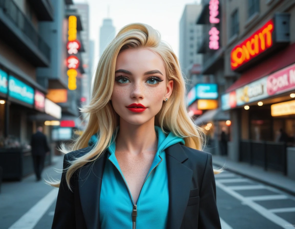 masterpiece, best quality, high quality, extremely detailed 32k unit an enchanting front view, A pretty 40 year old Blonde haired woman, she is standing out side of a exclusive London Hotel at night, she is wearing a silk satin green  dress, her hair is tied up in a bun style, she looks beautiful in the glow of the street lights,(best quality,photorealistic)
