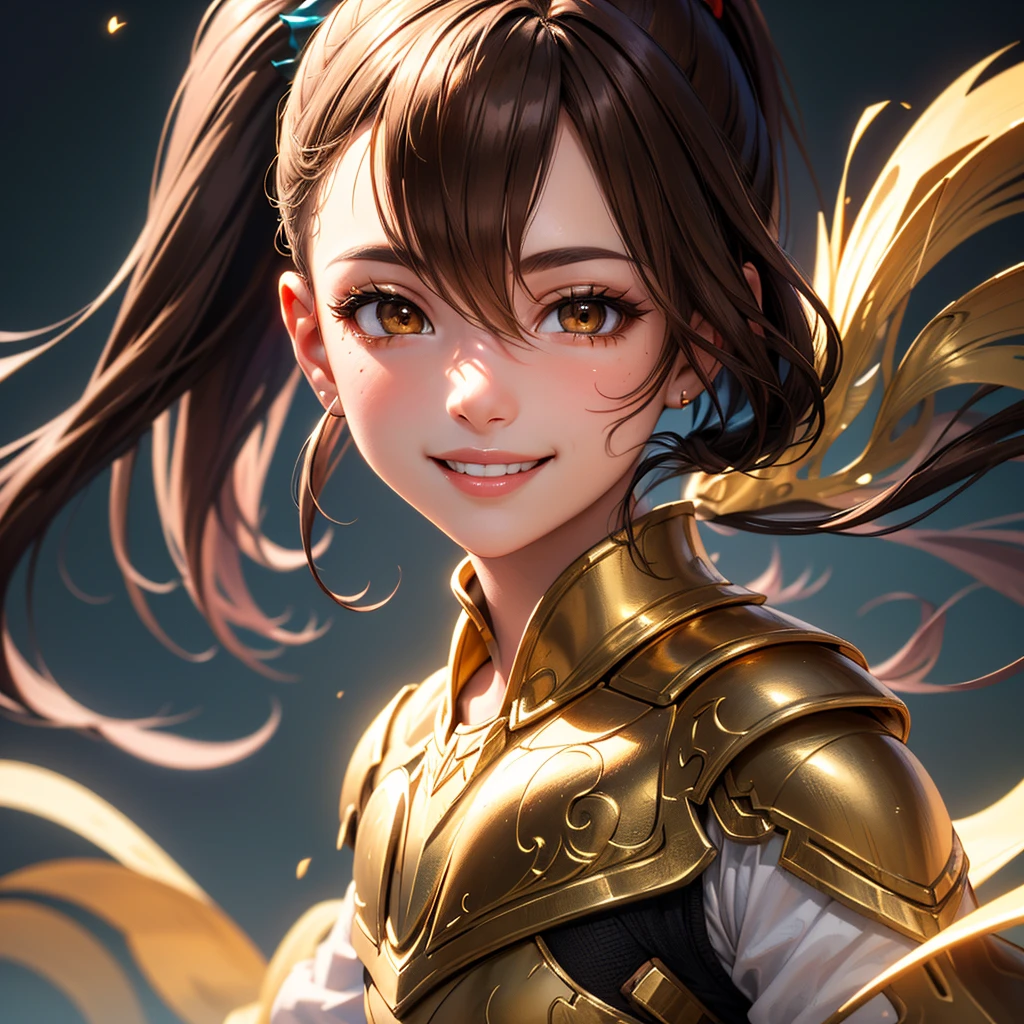 8k portrait of beautiful little , bikini,sweet smile,,body builder, muscullar body, intricate, elegant, highly detailed, majestic, digital photography, art by artgerm and ruan jia and greg rutkowski surreal painting gold butterfly filigree, broken glass, (masterpiece, sidelighting, finely detailed beautiful eyes: 1.2), hdr, --auto --s2
