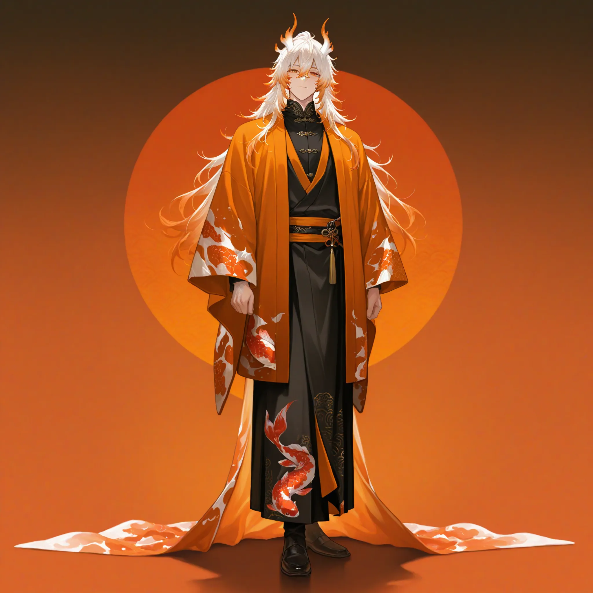 神秘的锦鲤鱼人