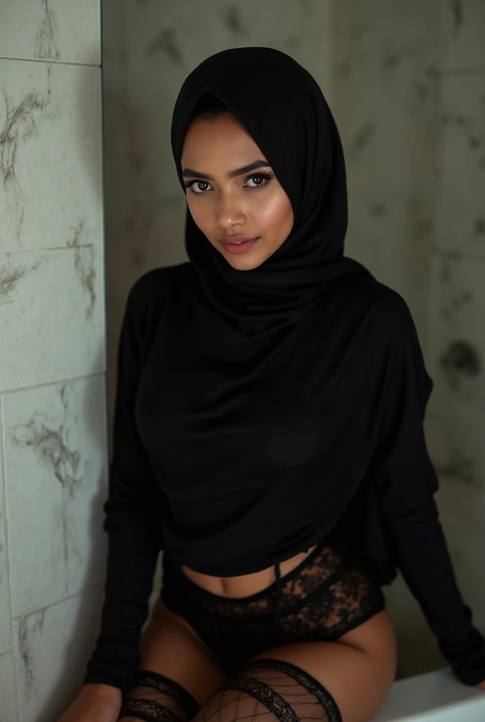 hijabi lusty cleavage sleeveless