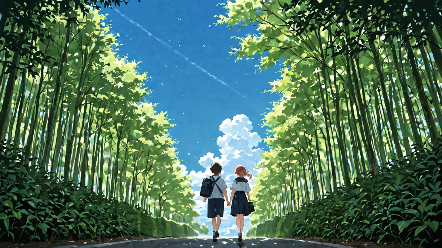 Under the tree where the grass don't grow
We made a promise to never get old
You had a chance and you took it on me
And I made a promise that I couldn't keep
(best quality:1.3), (highres:1) art by studio ghibli style, art by studio mappa style, vibrant colors, impressionism, art by artist ian mcque style, couple