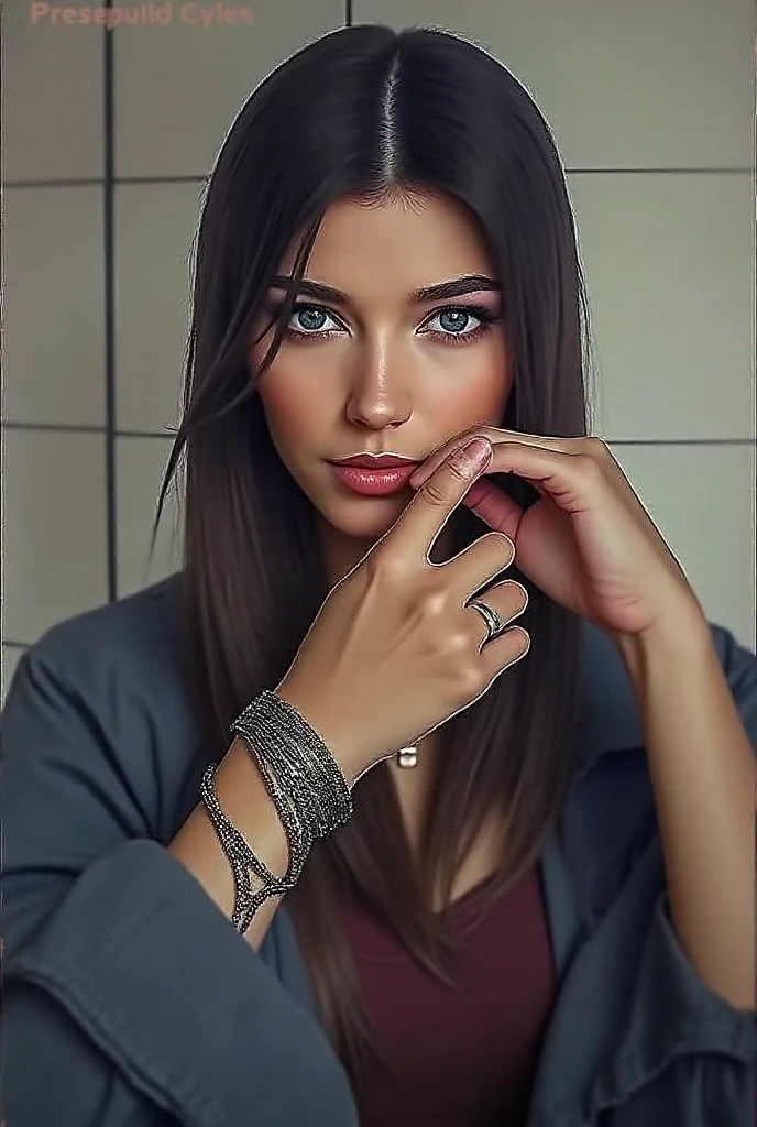 beautiful fit woman with big , random outfit, office, and provocative, interview background, very exciting atmosphere, far picture, people in the background, realistic, photorealistic, detailed face, detailed eyes, detailed lips, long eyelashes, high quality, 8k, masterpiece, ultra-detailed, cinematic lighting, vibrant colors, dynamic composition