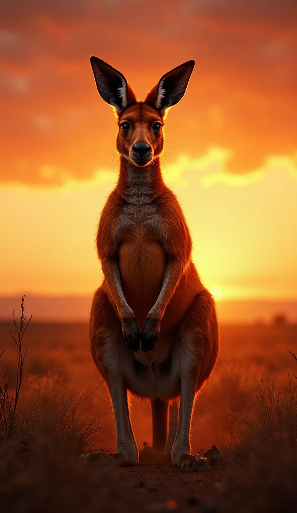 Create me a selfie of a kangaroo in real life: most epic photo