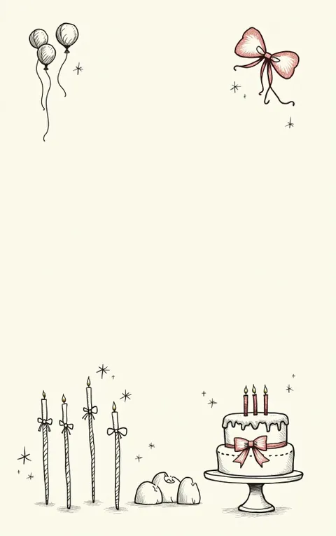 Открытка на день рождения, сделанная вручную