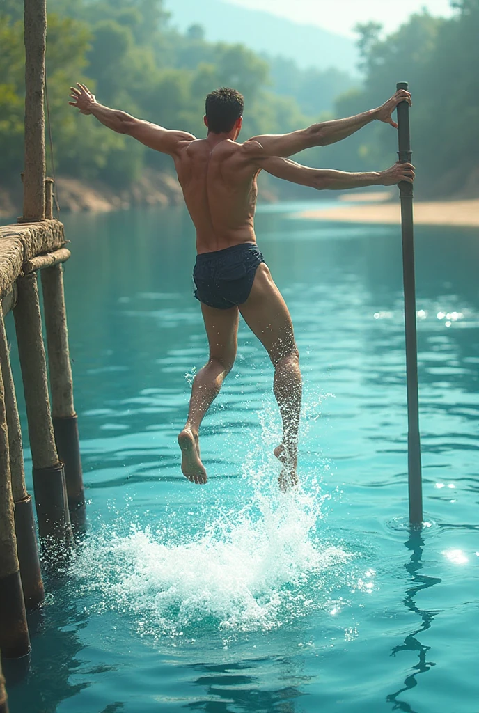 Timothée Chalamet, sweaty teen boy, in water, in japanese sakura cherry blossom onsen, no clothing, far from camera, whole body, braces, age 19, wavy tiktok hair, boxer,  feet, wearing no t-shirt , japanese onsen temple, short fine armpit hair, flexing, veiny arms, cute, tall, lean, not muscular, wispy , muscular teen boy masterpiece, high resolution, feet visible, no shoes, very dirty feet, skinny, tall, , tall boy, teen boy, braces, best quality, sticky armpit hair, sticky, glue on floor, wet floor, sticky clothes, drops on , drops on shorts, sticky on shorts, drops on floor, sweaty face, sweaty hair, Dune by Herbert, Science fiction