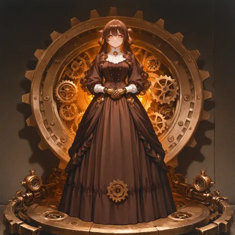 蒸汽朋克汽车女孩