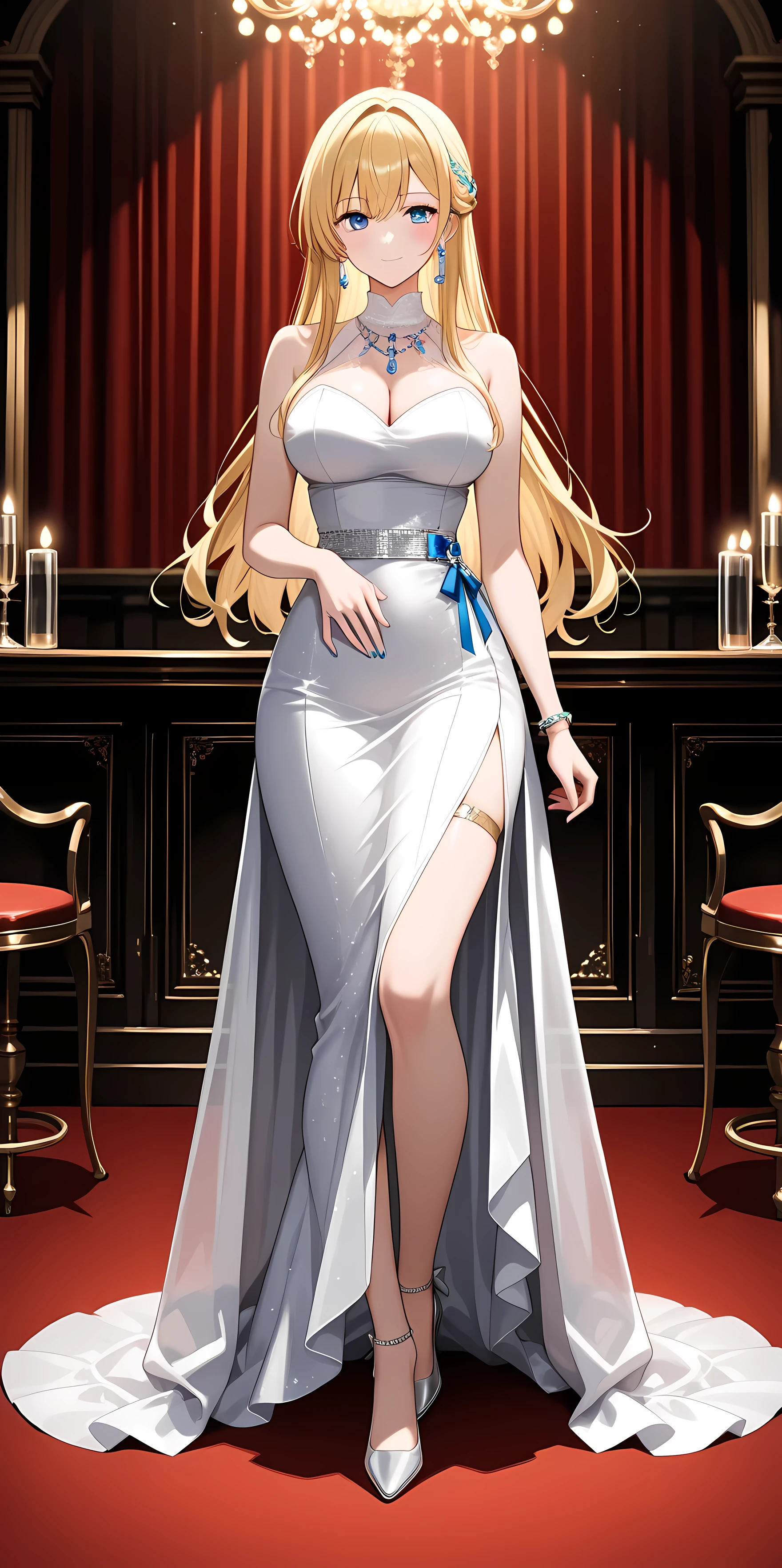 masterpiece、Highest Image Quality、high resolution、ultra high definition、Circus show  、Daisei Visitors、long dress、HIGH HEELS、Showgirl