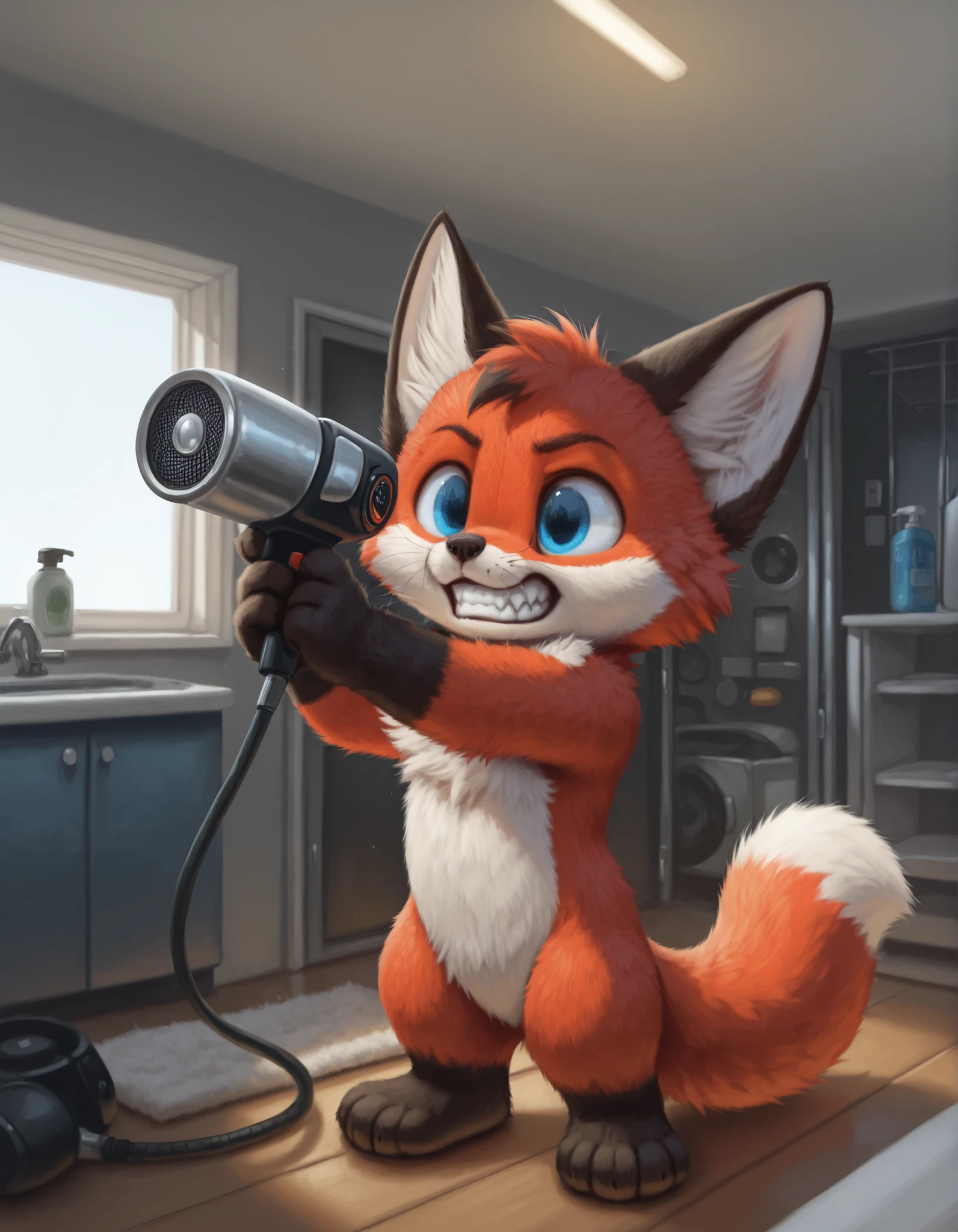 slvrfxstyleil,, silverfox5213, (solo:1.3),
dandadan, turbo_granny_on_air_dryer,
silverfox5213_(character),
canid, canine, fox, mammal, red_fox, true_fox,
ambiguous_gender, black_body, black_fur, blue_eyes, clenched_teeth, dryer, fur, hair_dryer, holding_object, inside, red_body, red_fur, semi-anthro, solo, teeth, teeth_showing, whiskers, white_body, white_fur,
male,