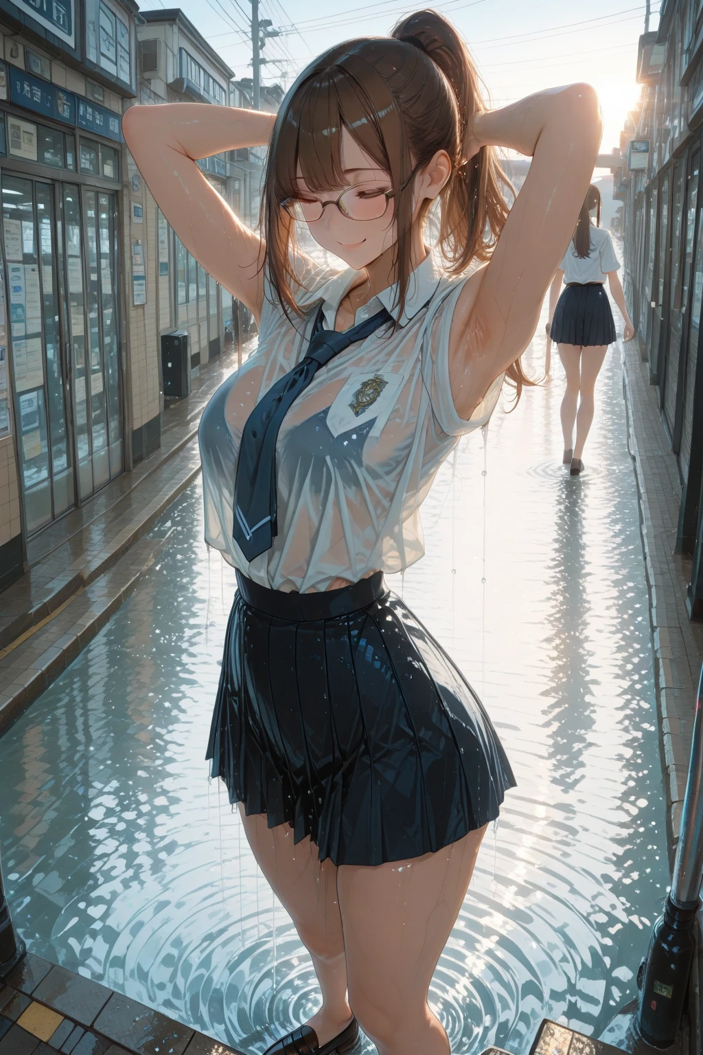 (squirt , ,  Trail,Pubic wrinkles:2), ((1girl, 1man, , chikan, Multiple hands:1.5), ,  grab, lanugo pubic, Showing :1.5), BREAK, the man hugs her  talking in her ear, man's arms are holding a girl with' pump, , standing doggy, Arched back, Leaning back, (, Leg up:1.2), Dynamic Arm Kinematically Correct Hand, Dynamic Pose, BREAK, (Crowded train:1.8), (Close contact:1.1),(see-through sailor :1.5), (Yor:1.4), (Yordrip:1.2), White liquid, (Best Quality:1.1), (masutepiece:1.0),Black eyes, the Extremely Detailed CG Unity 8K Wallpapers, (Photorealistic:1.2), Complex 3D Rendering、beautiful porcelain profile、Super complex face, vibrant detail, BREAK,(Open your mouth wide:1.4), blush, blush stickers, furrowed brow, Grimace, Screaming, Pained face,Closed eyes, Detailed lips, Detailed tongue, light brown hair, Blonde hair, Huge twintails, Curl inside, Short hair, Floating hair, (huge-breasted:1.2), , long , puffy , small areolas,BREAK, (White Zettai Ryoki:1. Juice stain, audience, Yor on , (large amount of White liquid spills from the , white urine on the ground, White :1.5), (forward lighting:2), Lighting Front,