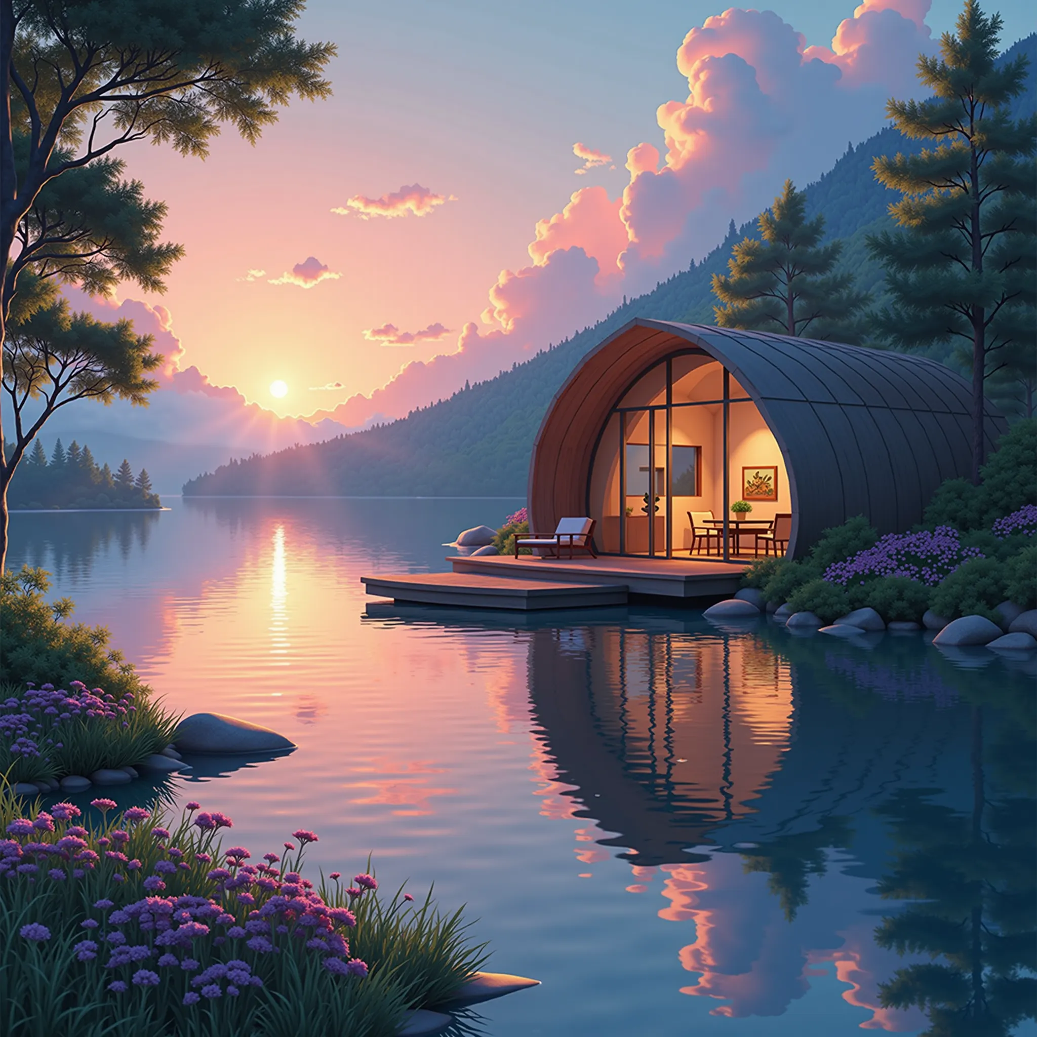 منتجع على الضفة