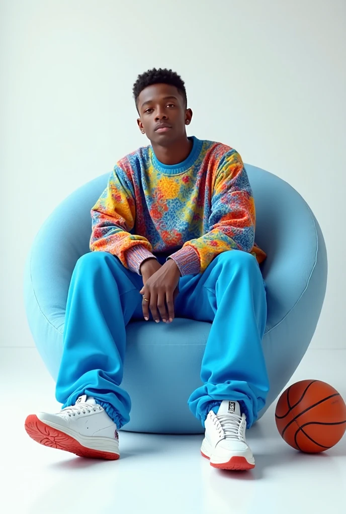 crie um boneco adolescente rapper fazendo gestos