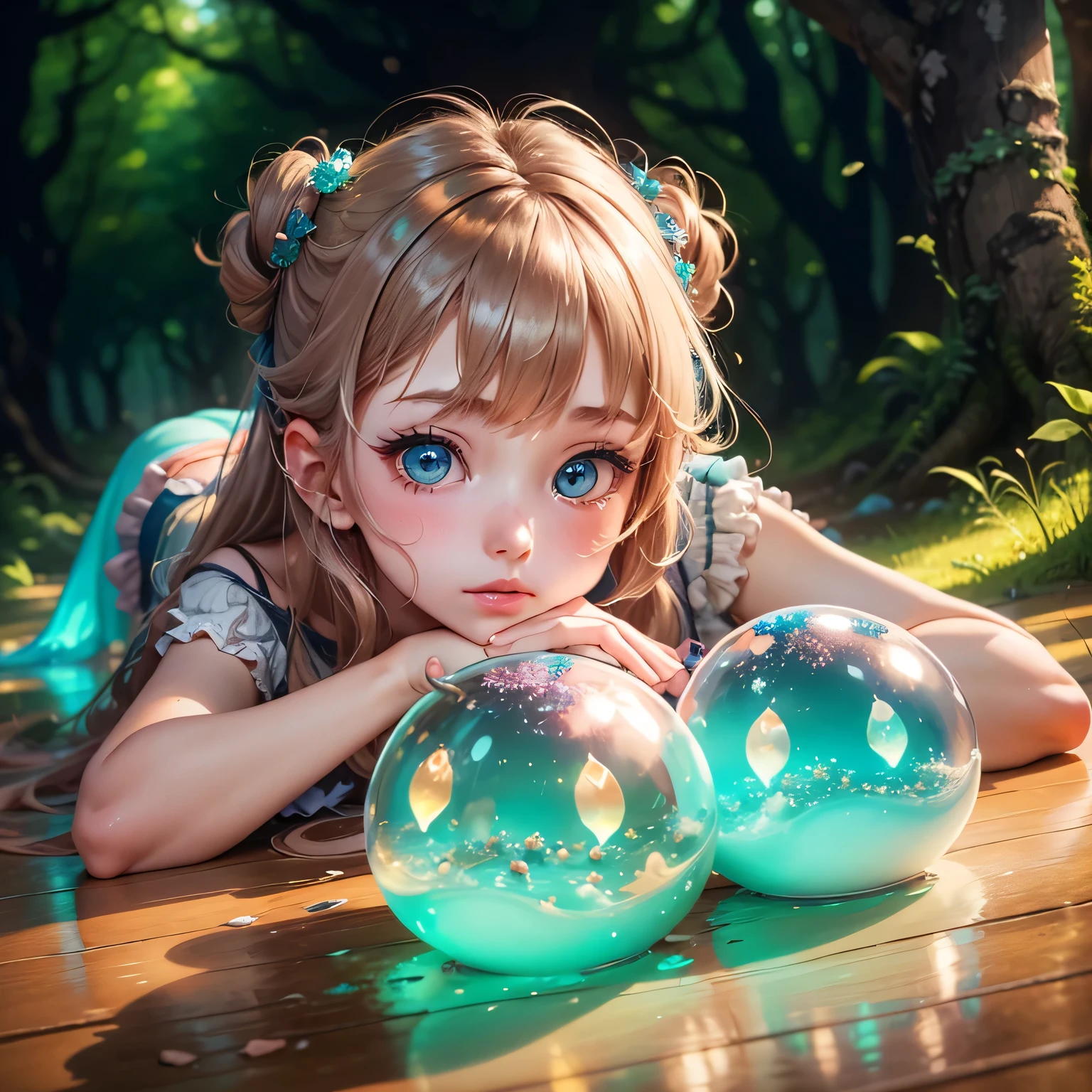 a sexy starfleet explorer woman in a mini dress exploring an alien world, mushroom women inspecting her, beautiful detailed eyes,beautiful detailed lips,extremely detailed eyes and face,longeyeashes,high quality,8k,hyperrealistic,cinematic lighting,sci-fi,vibrant colors,alien landscape,dramatic composition