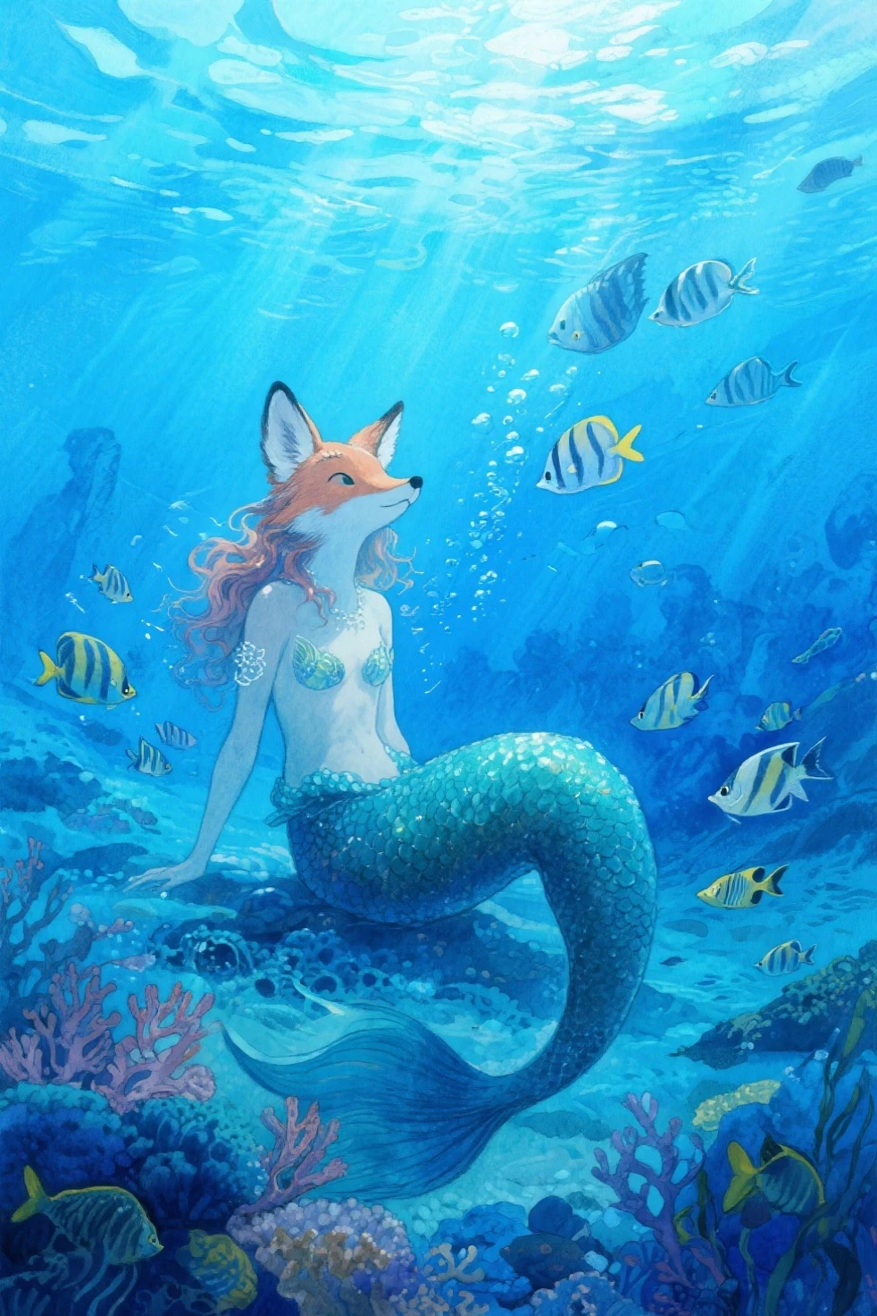 (depth of field:1.5),(full body shot:1.4),(high resolution:1.1) BREAK
(A lush, vibrant underwater coral reef teeming with colorful fish and exotic creatures (Nature documentaries).:1.3) BREAK
1girl,(furry:1.2),(snout:1.1),anthro,(Tousled Bob:1.2) BREAK
Uchikake BREAK