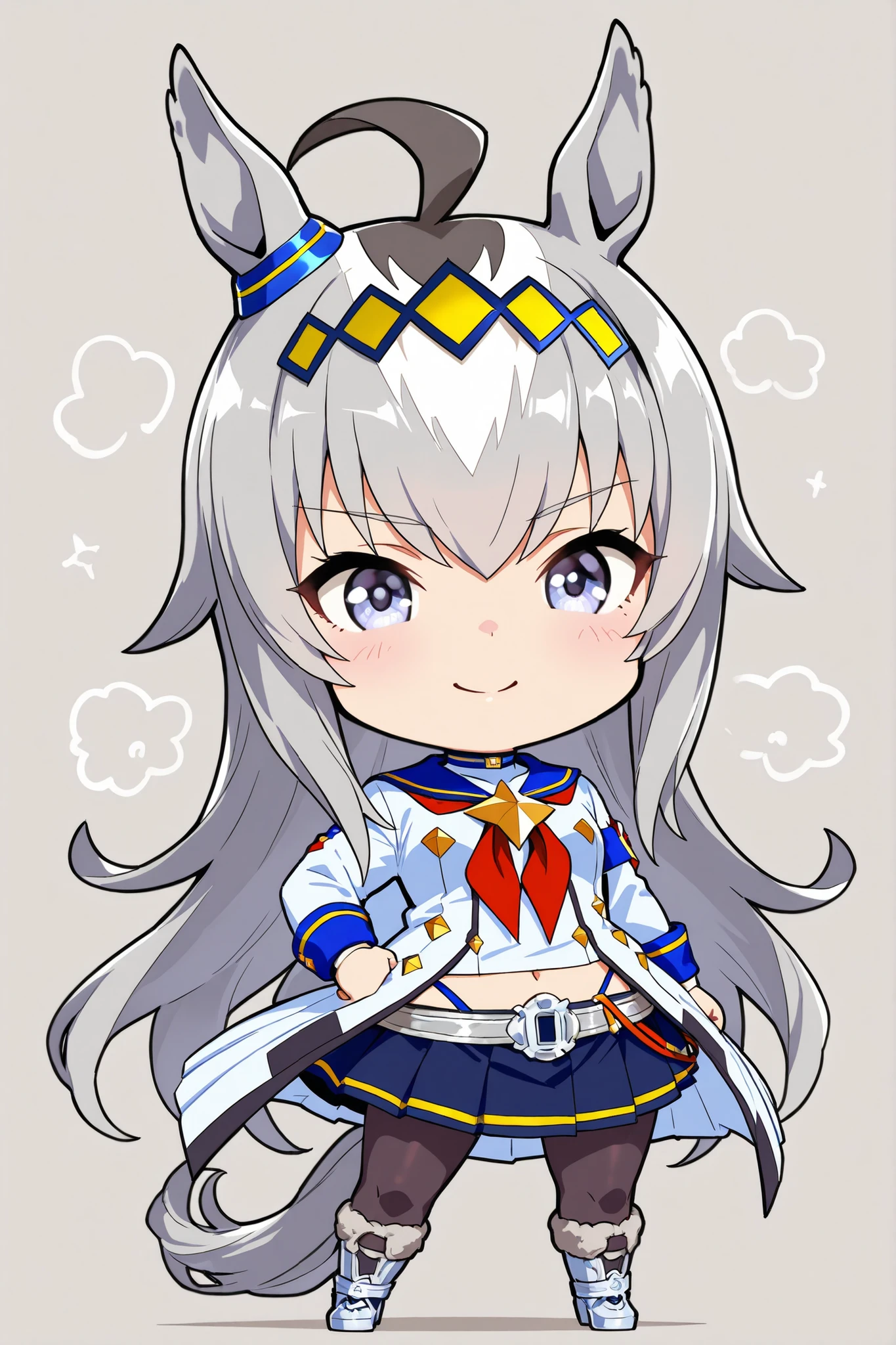 Horse Musume Small Breasts Oguri Cap \(Uma Musume\), chibi,