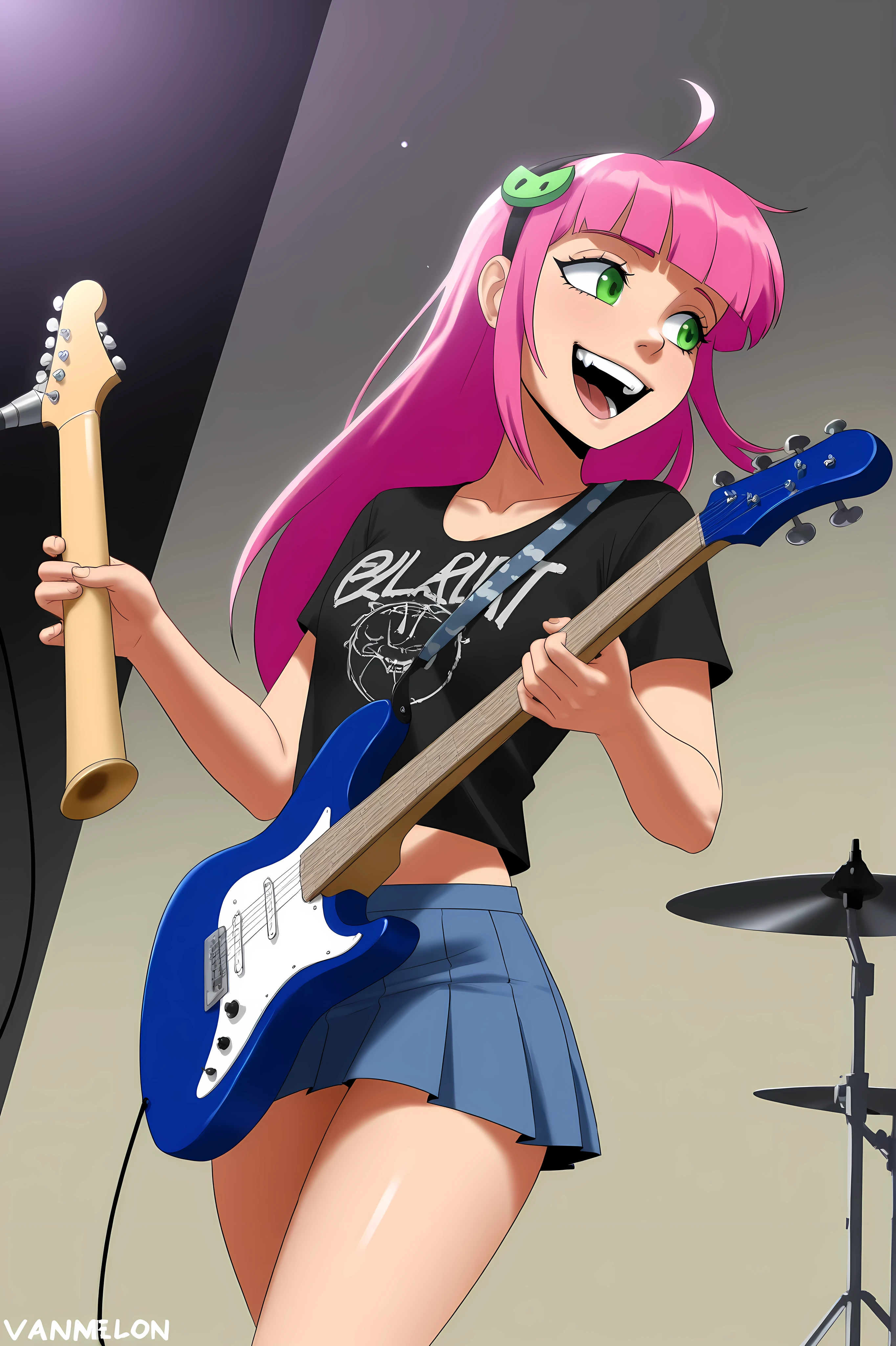 Vannamelon, Bad student , band, instrument , Play, miniskirt