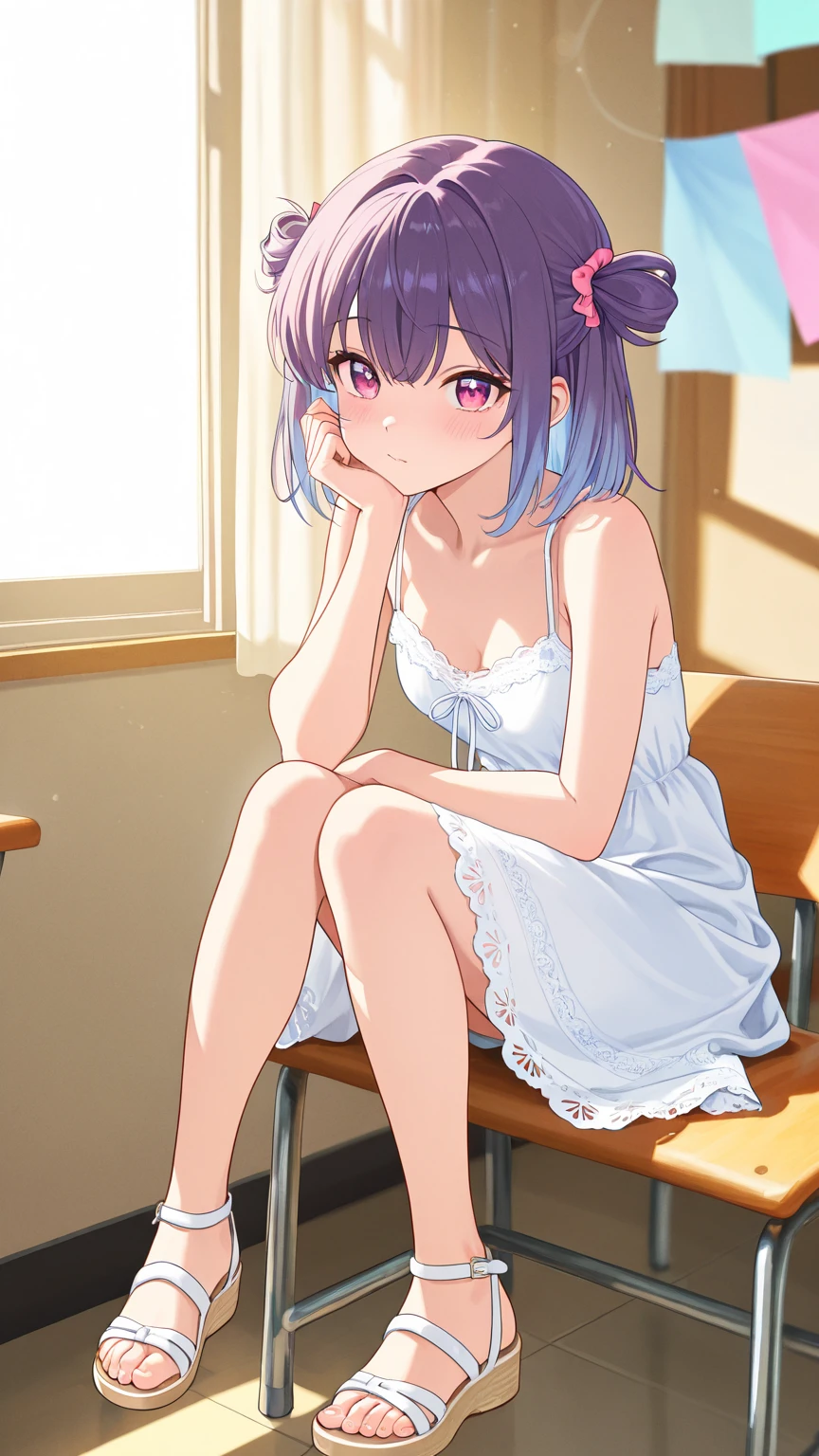 1 wife belldandy nubile juvenile junior idol bookworm girl wearing hairclip cute lovable adorable tiny youthful innocent perky zellweger face middle-school girl energetic, loose hair, shy smile, exposed supple budding ??????, unique face, blacke hair, jav actress, ?????, immature, childish, acting super shy, delicate, weak, loving romantic vibes, in love, small short height, preparing for ??????, dwarf girl noble queen short slim legs, mischievous, soft babyfaced gentle happy looking face, carefree, unblemished skin, otaku student president, grin, braids hairstyle, naughty, teasing, awkward short girl, pitite lityle dainty diminutive, shougakusei shoujo, excited, hyperactive girl, skirt, small shoulders, slim arms, acting spoiled, sch0olgirl bangs, small ???????, 10 years old fashion trendy beautiful beautiful beautiful girl, gentle and attractive beautiful girl, 10 years old, delicate and ???? collarbone, Attractive oval face, double eyelids, smart peach blossom eyes, pink lips, small nose, ???? shoulders, ultra high definition, super detail, fresh and impressive, smooth slim legs, ballerina body, bra top