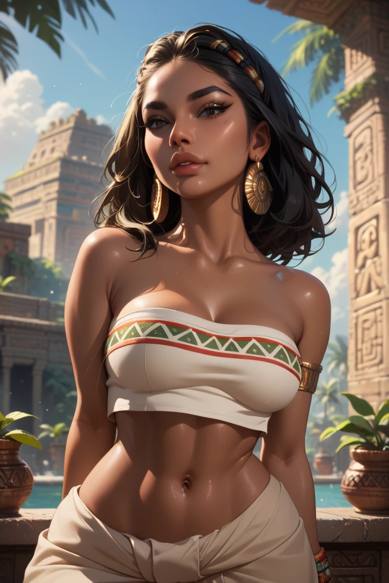 Woman with black hair, arm and chest tattoo, iphone in hand in a casino, cigarette in another hand, big mouth big , angry face