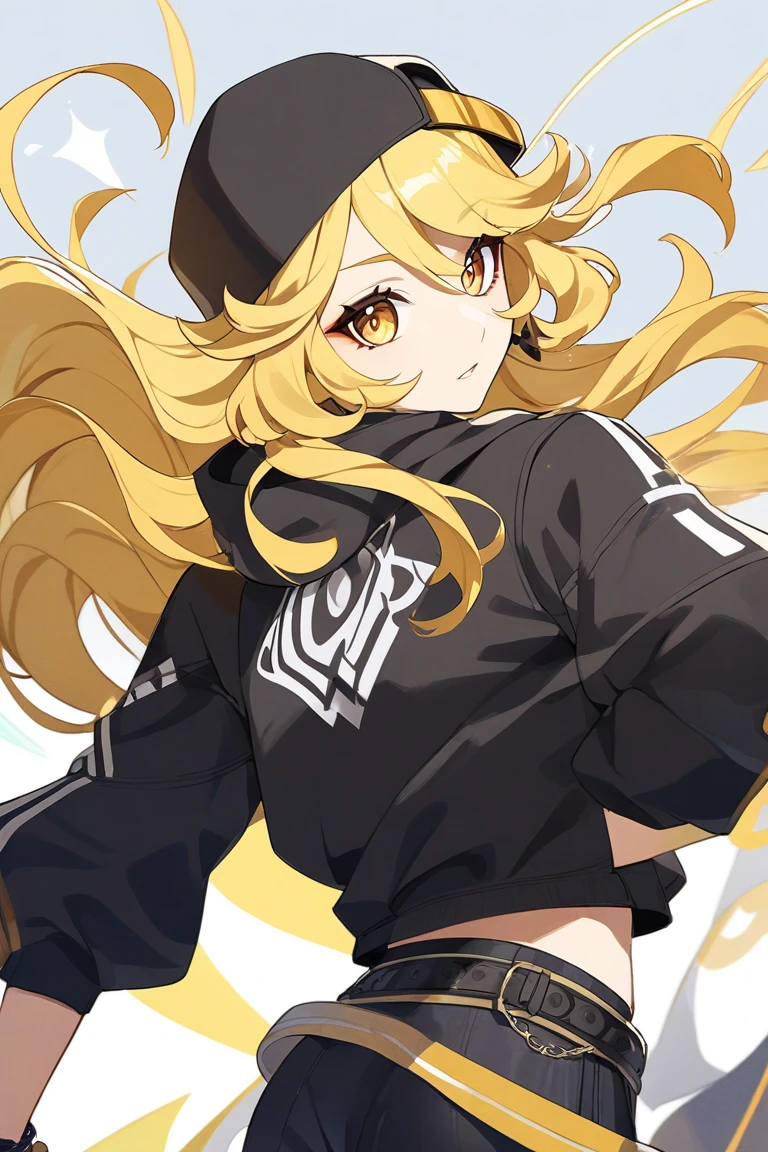 (absurdres, 8k, 4k, masterpiece, hyper extreme detailed:1.2), solo, 1girl, side view, perfect face, 1girl, portrait, looking at viewer, solo, standing, Female, Mature Female, evil eyes, female, small , yellow eyes, sharp eyes, wide smile, blonde hair, ponytail, black suit, dress pants, perfect hands, fair skin, dot pupils, "constricted pupils, small pupils", perfect , correct , evil, casualwear, graphic t-shirt, shorts, , long hair, flowing hair, messy hair, swept bangs, hair covering forehead, standing, hands on , office background, grin, smirk, sharp, dangerous, bloody, menacing, malicious, chaotic, full body, expressive eyes, perfect eyes, 1girl, small , pale, confident, sarcastic, glasses, facing forward, forward view, crazy face, crazy eyes, crazy smile, office background, blue sky, charismatic, flirty, manipulative, shorts