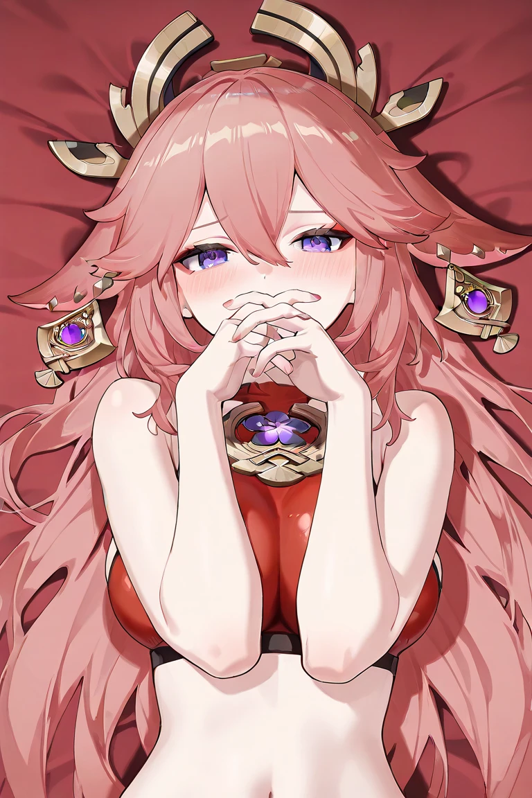 ((tmasterpiece)), hyper HD, 凌乱的the hair, (expose a little, Elongated， Shyness blush), (Tethered to a steel chain like a pet, heavy), ctextured skin, the hair, ???? and beautiful, kneels on the ground, Dirty basement，tiny faeries，The clothes are little，see-through transparent clotheace to the viewer，Stick out your tongue like a pet，像狗一样kneels on the ground