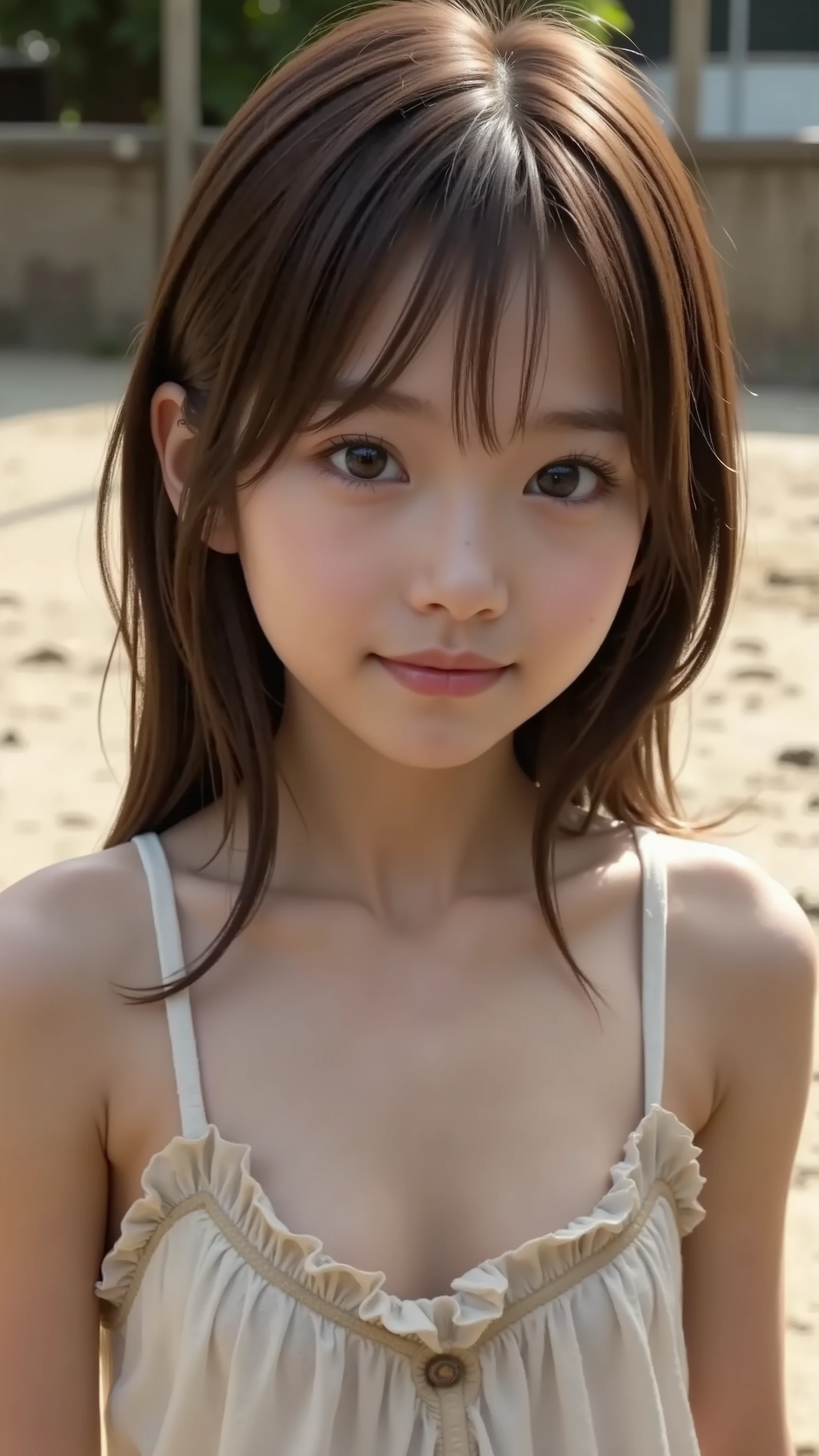 Malnourished Asian Beautiful Girl、skinny body、hunger、Highest Quality、Highest Image Quality、reality