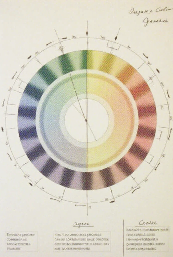 Practical work 1. Draw a color circle and sign the main and additional ...