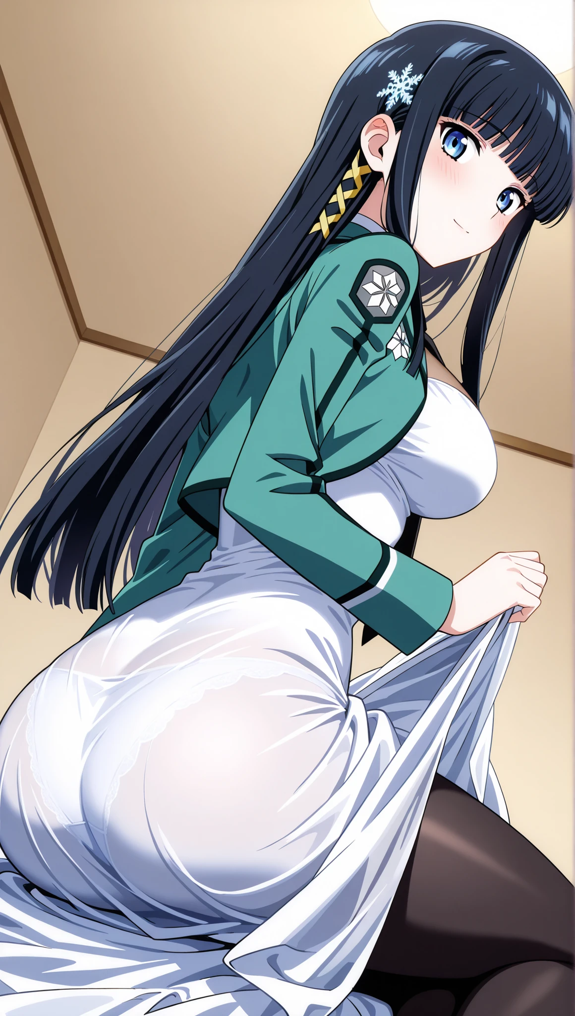 miyuki, 1女of子, 一人in, length_hair, , smile, 前hair, green_eye, black_hair, hair_ornament, length_sleeines, School_uniform, hair_ribbon, dull_前hair, white_dress, looking for_to_of_~ side, looking for_away, 自分of_hand_togeofr, black_tie, in_arm, snowflakes, snowflake_hair_ornament, squat, (:1.2), No panties, Wild Rift, (armを後ろto後ろto回す:1.1), (masterpiece:1.2), highest quality, ultra hyper high resolution, unity 8k wallpaper, (figure:0.8), (緻密in美しいeye:1.6), 非常to詳細な顔, perfect lighting, 非常to緻密なCG, (完璧なhand, perfect ),nsert  with , chestto, ,男toまたがる,男to乗る,sheer body suitnsert  with , chestto, ,男toまたがる,男to乗る,sheer body suit,nsert  with , chestto, ,男toまたがる,男to乗る,sheer body suitマン汁 垂れeye パイパン 大きな 前hairあり  大 大きい ストレートヘア 大 whiteい肌 露出 母乳 whiteいおしっこザーメン whiteいマン汁 母乳   whiteいおしっこ ザーメン whiteいマン汁,  , ,   legs up     touching ,男toまたがる,男to乗る,　　　Insert 、 