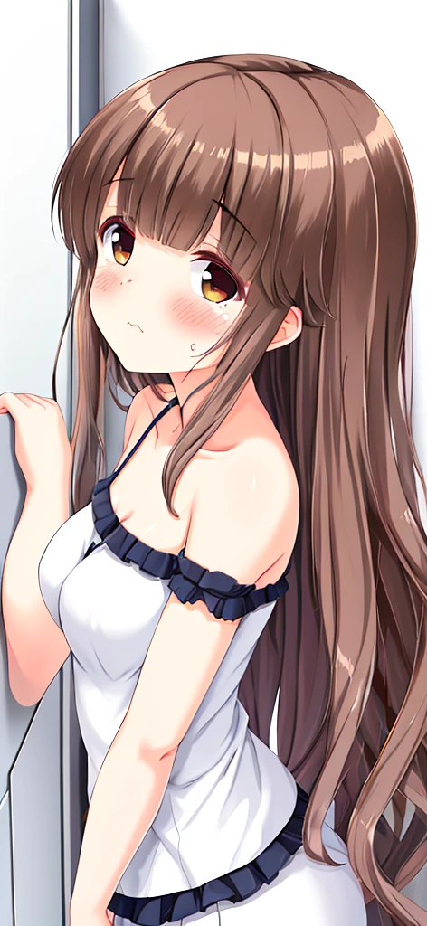 ,(super fine illustration,8k cg wallpaper,highest quality,very detailed,ultra high resolution,best aesthetics),(cowboy shot,From before),Idol Master,(()), (20yo, beautiful girl), (beautiful light brown eyes),((((beautiful light brown hair)))), ((long straight hair)),(wet hair), (shiny hair), (beautiful pale orange skin),(shiny skin),(wet skin),((dark blue idol dress)),((see-through)),(flat chests,), ((pubic brown hair:1.2)),(bsp,  dripping,,  slip,no makeup, sweaty body),(),(), (()),(()),(((spread :1.3))),((steam)),(scatter sweat),(one eye closed), (out tongue),(smile),(Nice touch),((turn your arms behind your back)),(,  on body:1.3),(,  on face:1.2),((,  in hair:1.2),(),(((,Cowgirl,pov))),bed room,
