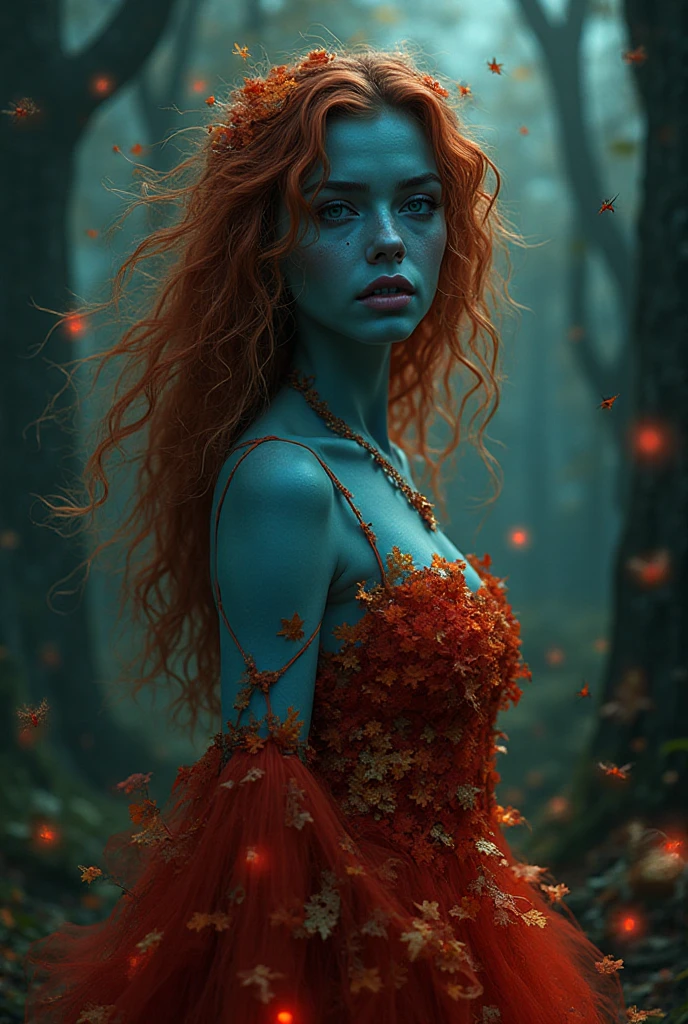 A  redhead girl with captivating eyes and fiery red hair flows gracefully through a vibrant garden scene. She exudes confidence and allure as she confidently walks in her high heels, which add a touch of elegance to her overall appearance. Her outfit includes black stockings that hug her perfectly sculpted legs, enhancing her sensual appeal.

The artwork is created with a mix of traditional illustration techniques and vivid oil painting textures, resulting in a rich and vibrant visual experience. The intricate details of the girl's face and body are exquisitely rendered, making her features stand out. Her eyes are beautifully detailed, drawing attention with their mesmerizing gaze, while her perfectly shaped lips add a touch of elegance to her overall expression. The artist has gone to great lengths to ensure that every aspect of the girl's appearance is incredibly detailed, especially her long eyelashes, which enhance the depth and beauty of her eyes.

The garden scene surrounding the girl is lush and abundant, with colorful flowers blooming in every corner. The sunlight filters through the foliage, casting a warm and gentle glow over the entire scene. The artist has used vibrant and vivid colors to evoke a sense of liveliness and joy, creating a vivid and captivating atmosphere.

The overall image quality is of the highest standard, showcasing the artist's mastery of his craft. The artwork is created in high resolution, allowing for every detail to be crisp and clear. The artist has employed a realistic and photorealistic style, ensuring that every element of the artwork feels lifelike and authentic. The use of professional studio lighting techniques further enhances the overall quality of the image, adding depth and dimension to every aspect.

The color palette of the artwork is carefully chosen to create a harmonious and visually pleasing composition. Vibrant reds, greens, and blues dominate the scene, creating a sense of energy and dynamism. The artist has 