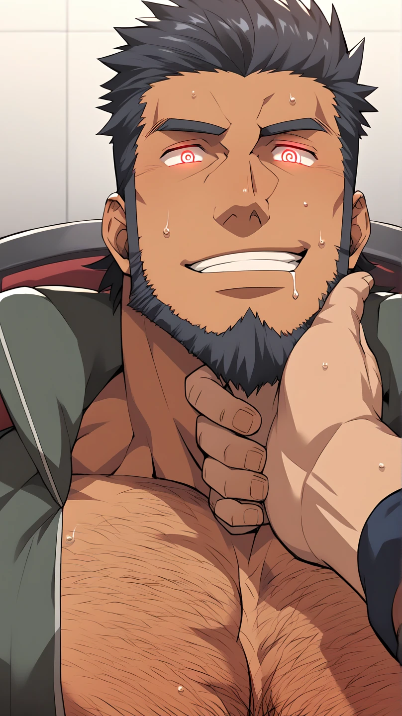 score_9, score_8_up, score_7_up, score_6_up, score_5_up,score_4_up, source_anime 
masterpiece, best quality, amazing quality, very aesthetic, absurdres, newest, official art,
jin saotome, brown hair, brown eyes, headband, white jacket, penis, multiple boys, solo focus, 2boys, oral, male focus, fellatio, dark skin, yaoi, cum, hand on another's head, black hair, dark-skinned male, blush, short hair, cum in mouth