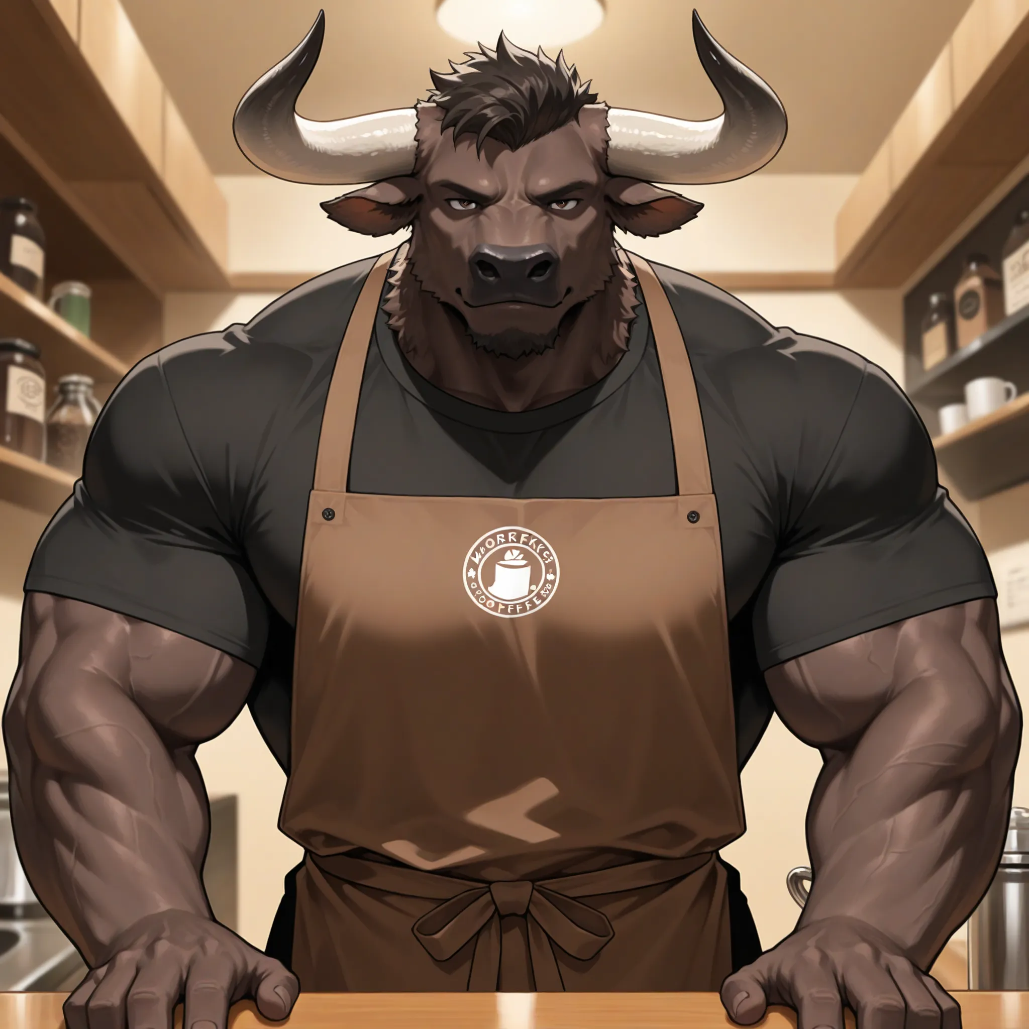 Minotaur barista 