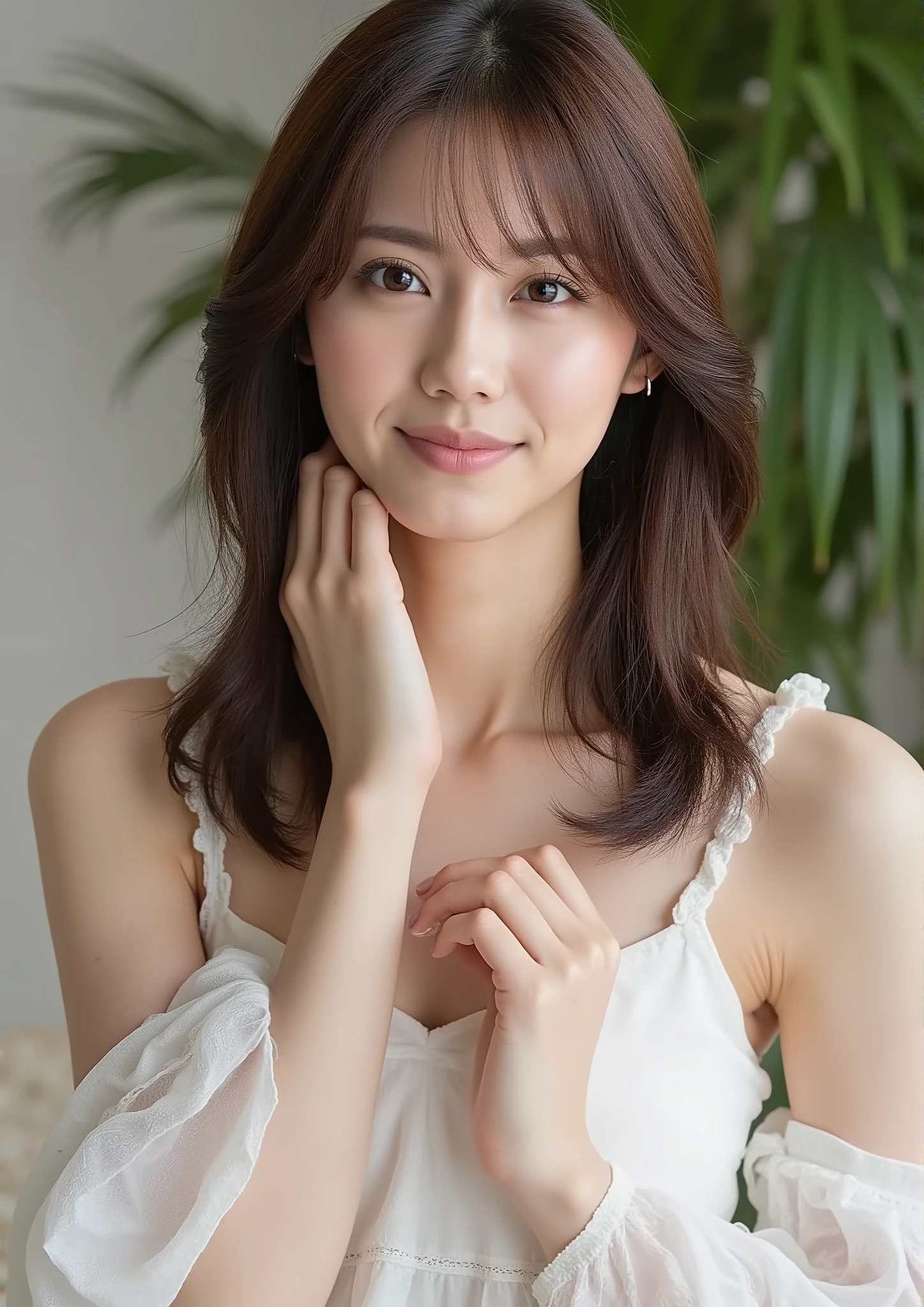 Actress photo book poses、taken by a professional photographer
