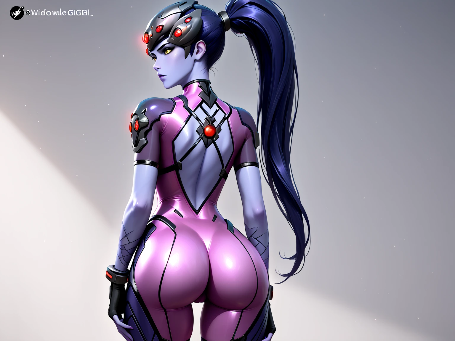 score_9, score_8_up, score_7_up
<lora:OWidowM:1.0>
OWidowM, 1girl, black hair, purple skin, yellow eyes, bodysuit, looking at viewer, Snow-covered mountain range under a starry sky, majestic and serene