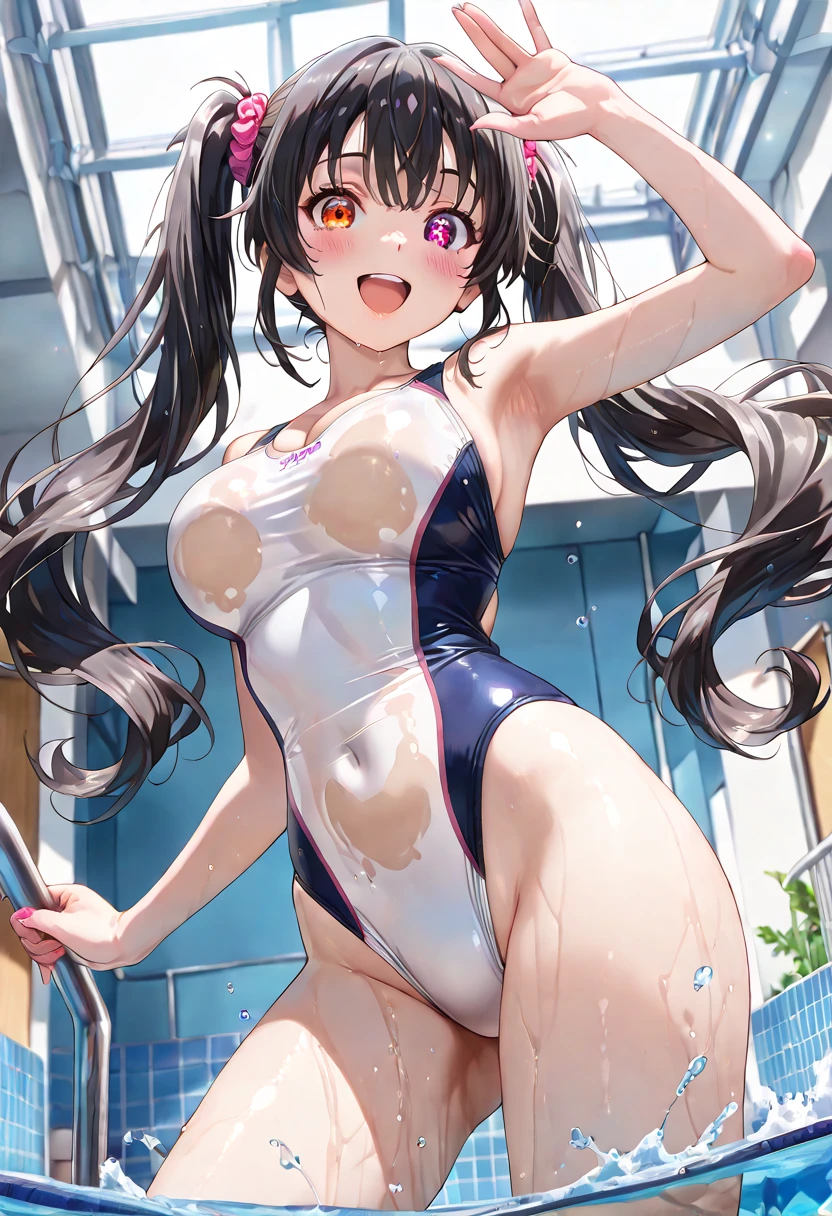 highquality illustration, masterpiece, very delicate and beautiful, attractive girl,(gymnastics leotard, Floral patterns leotard,long sleeve leotard with glittery decoration,high_leg leotard,athletic leotard,tight-fit leotard,iridescent gradient leotard),thin,slender body,slim,high school,gymnasium background,gymnastics club,gymnastics athlete,princess, beautiful eyes,light smile,(masterpiece, best quality:1.2), highres, extremely detailed CG unity 8k wallpaper, perfect lighting, Colourful, ultra-high res,4K,ultra-detailed, photography, 8K, HDR, 17 ages, 