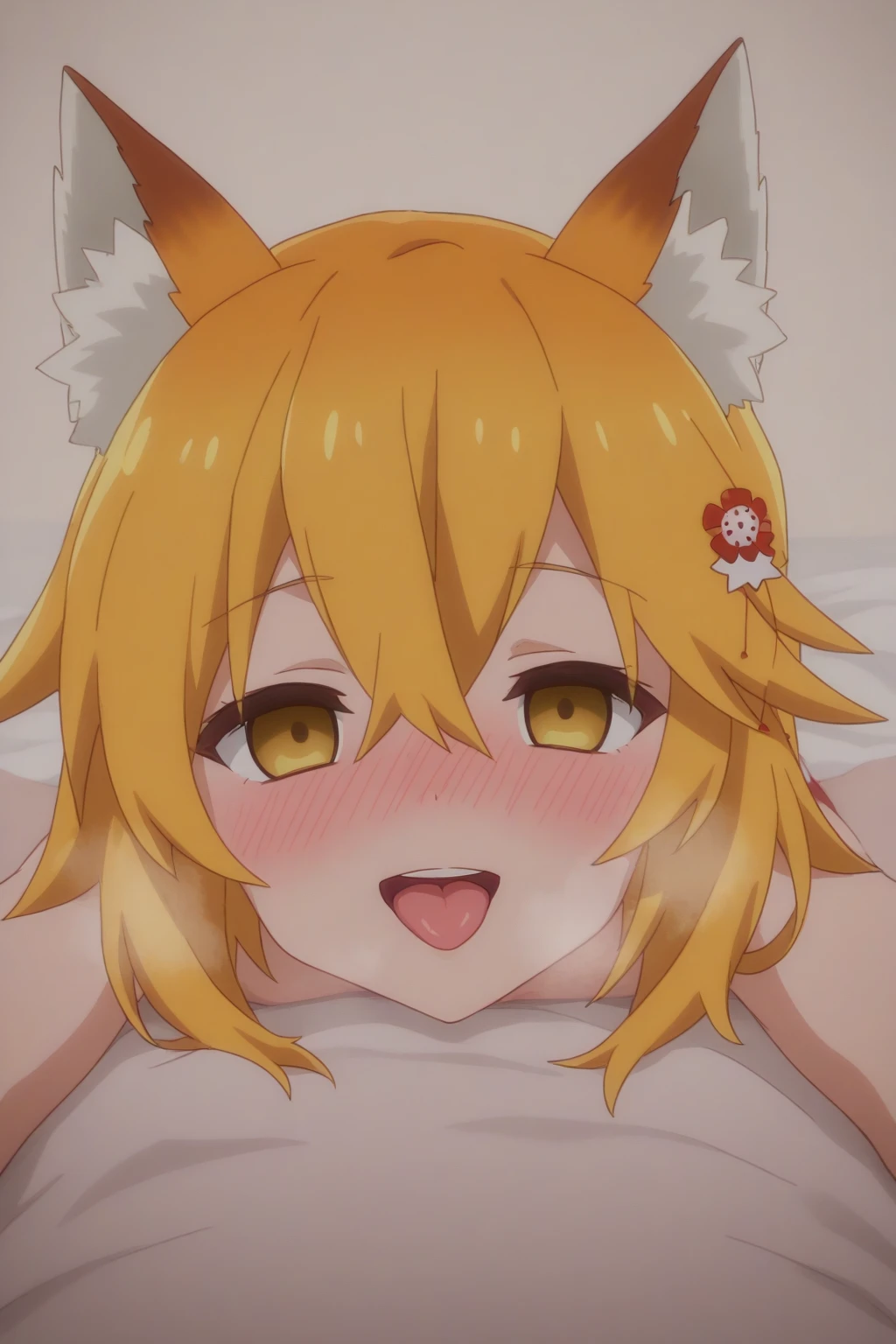  A young 5 years old cat girl, short body blonde hair, short hair, yellow eyes, flat , short hair, small , together alone in the room, , with a huge  in her face covered by  she is short and i am Lying on the bed while she sucked my  she is cute and adorable her face like +_+ she is suffering from the hard  the  inside her mouth and the  is leak out